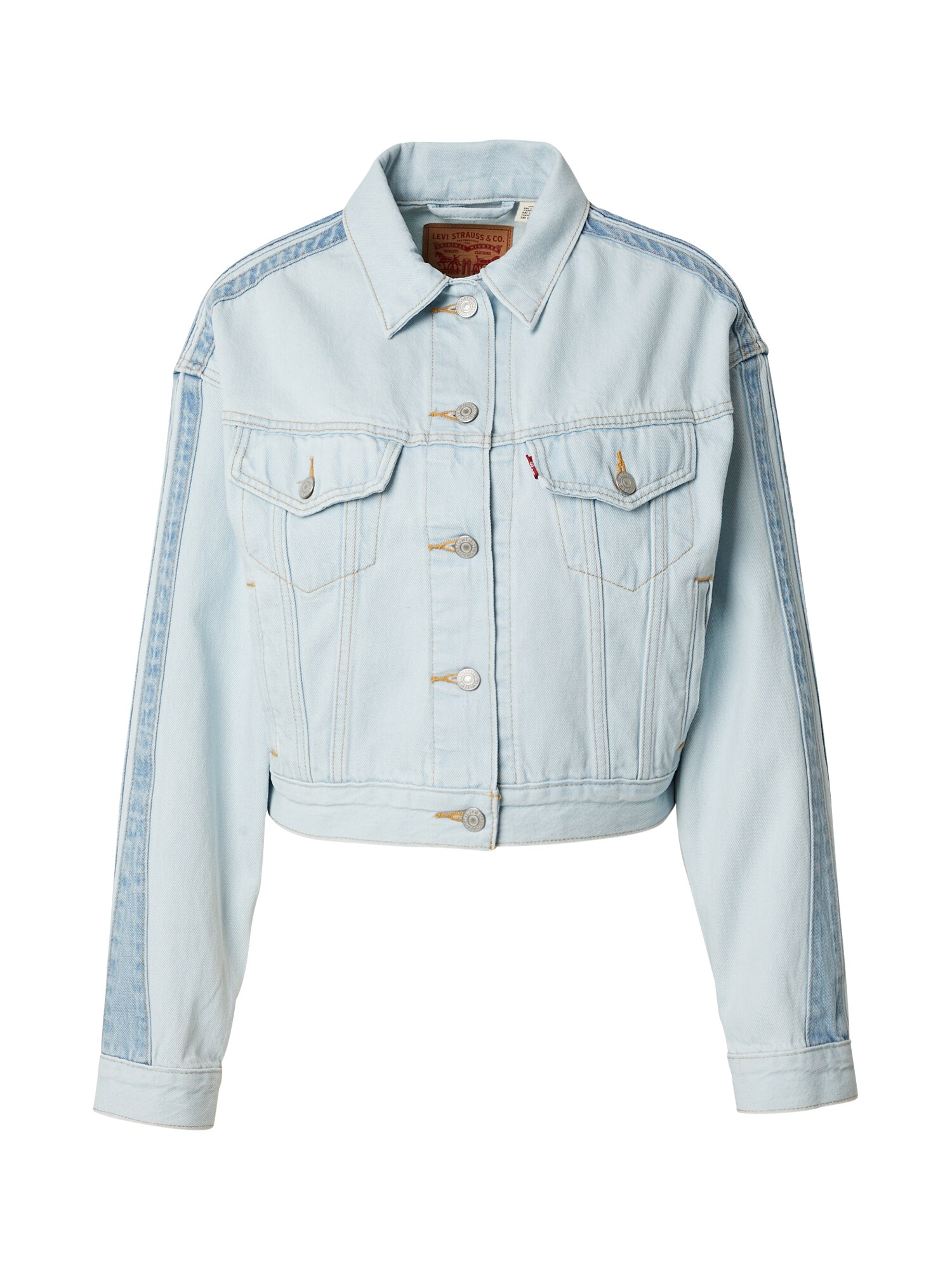 LEVIS ® Geacă de primăvară-toamnă Shrunken 90s Stripe Trucker Jacket  albastru deschis