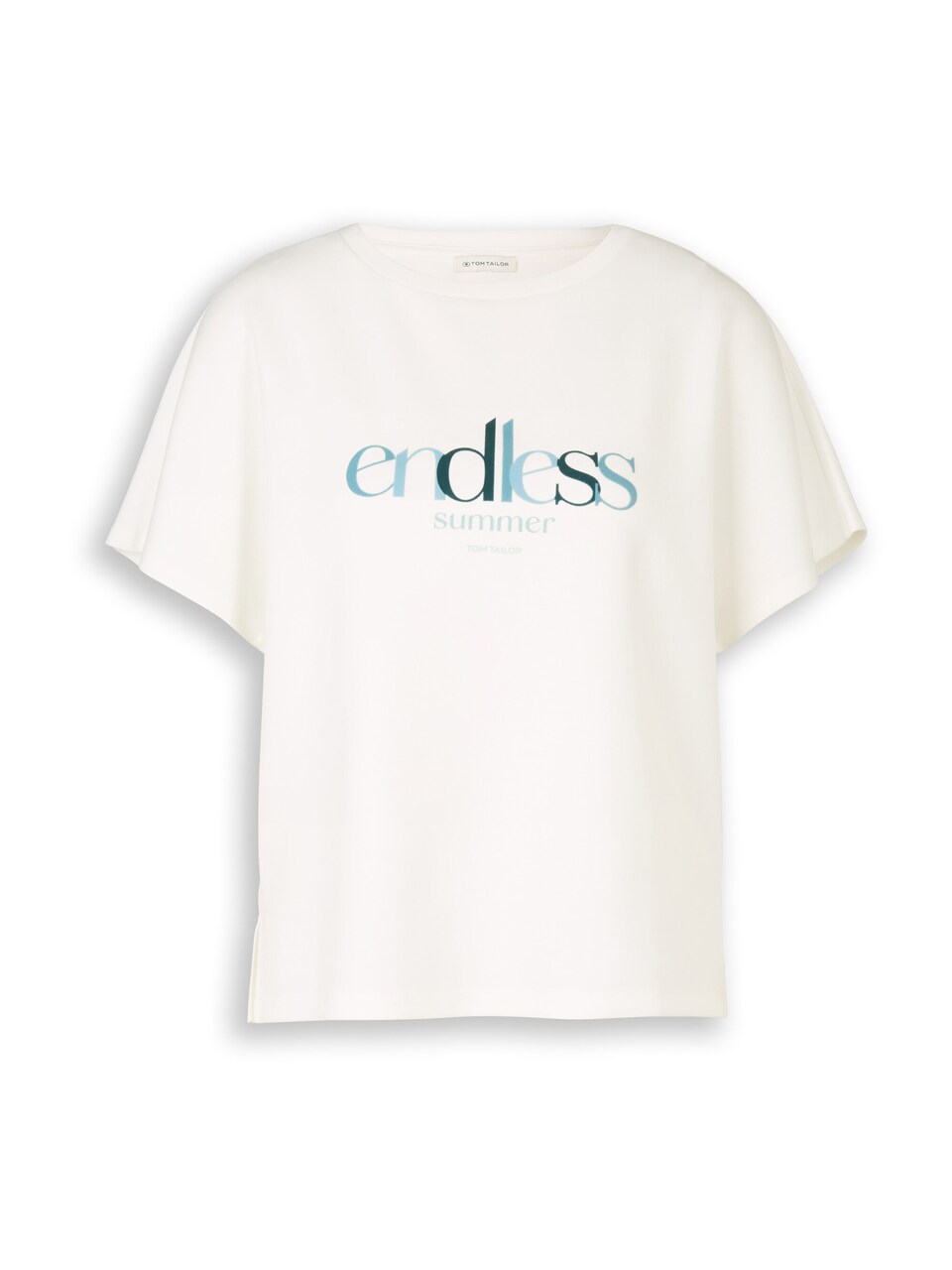 T-shirt cyanblå / ljusblå / gran