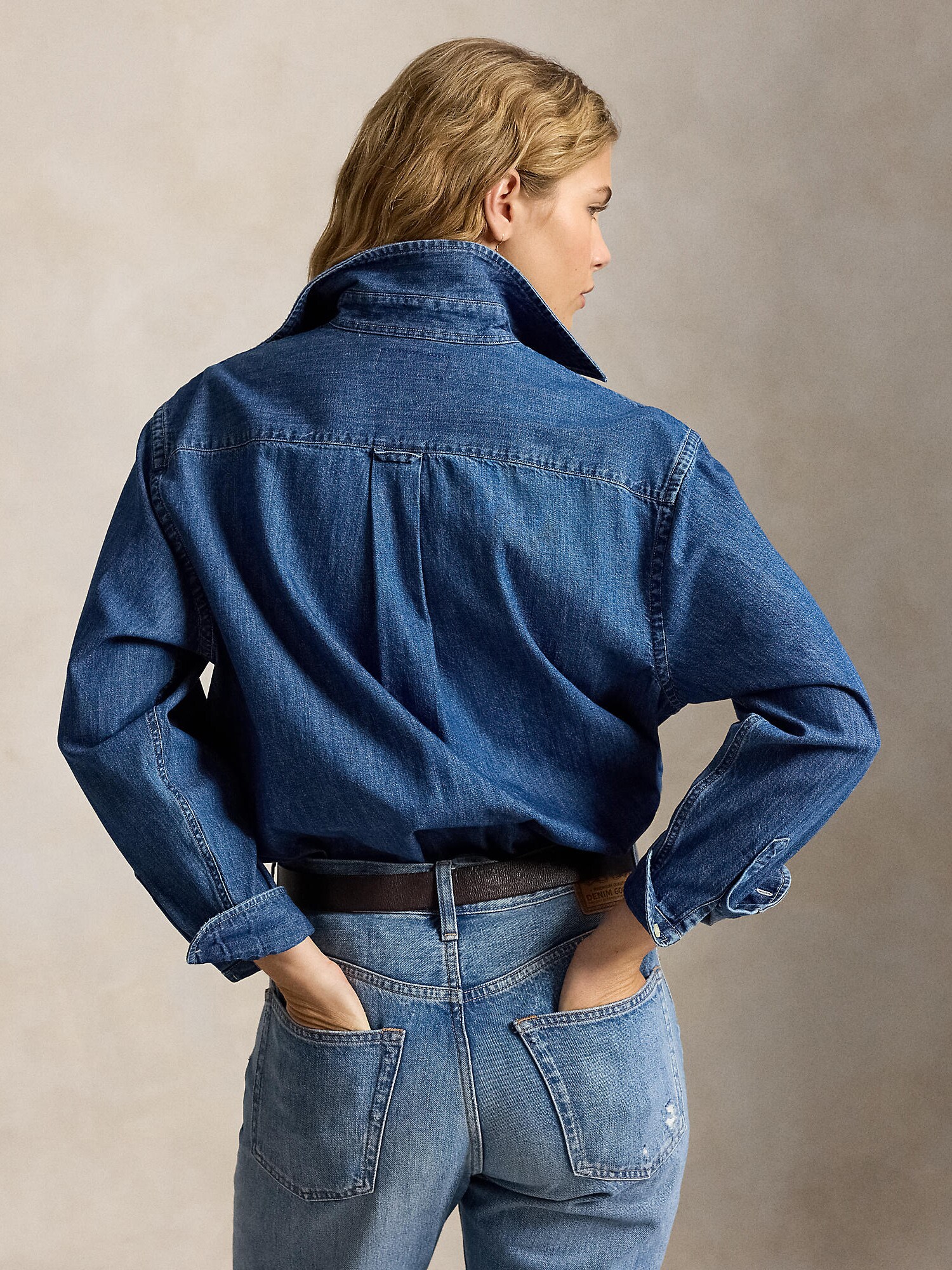 Polo Ralph Lauren Blusa azul denim – imagen 3