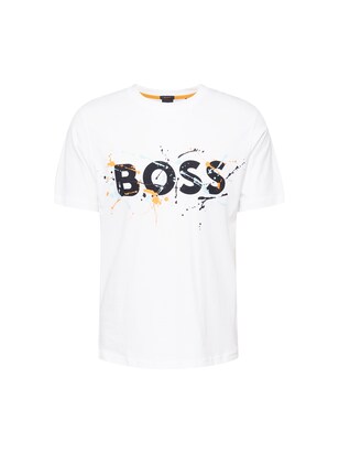 Boss Shirt Crème / Navy / Pastelblauw / Oranje