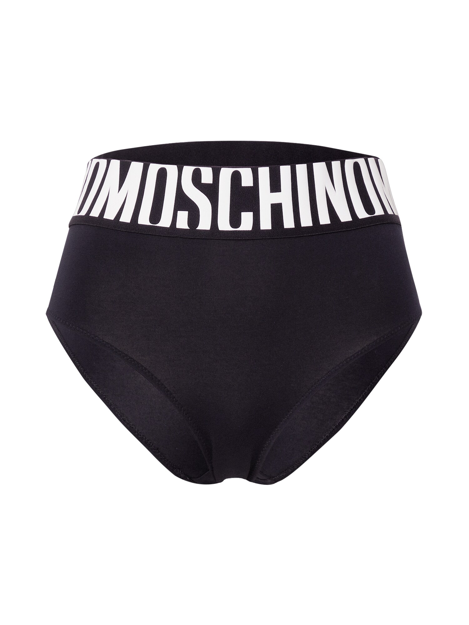 Moschino Underwear Moteriškos kelnaitės 'Brief'  juoda / balta