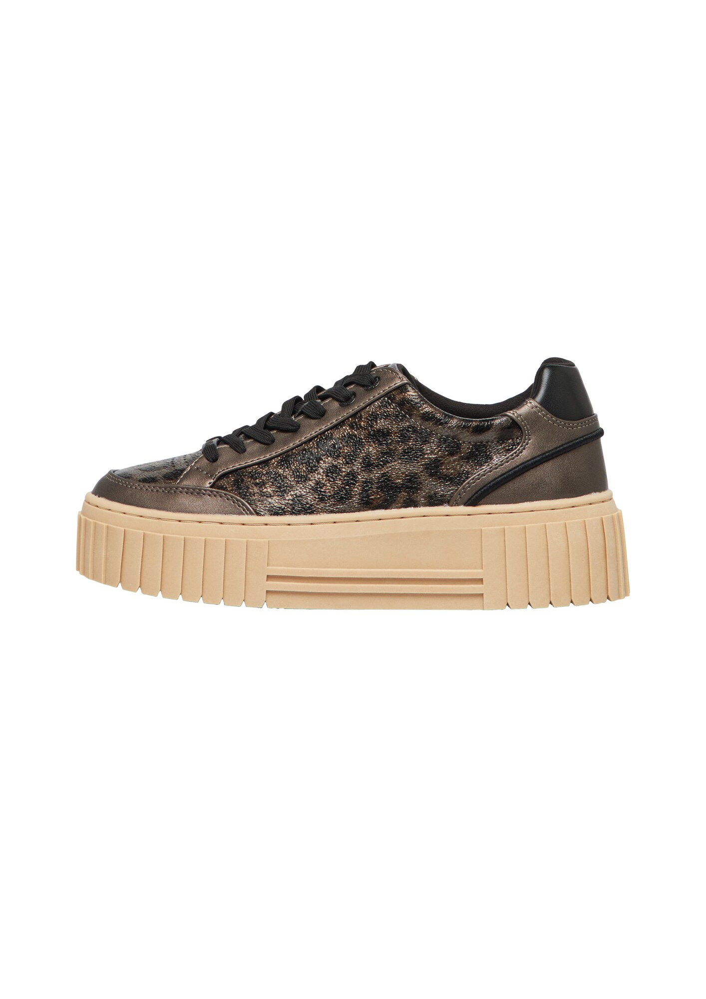 S.Oliver Sneakers Laag Donkerbruin / Zwart