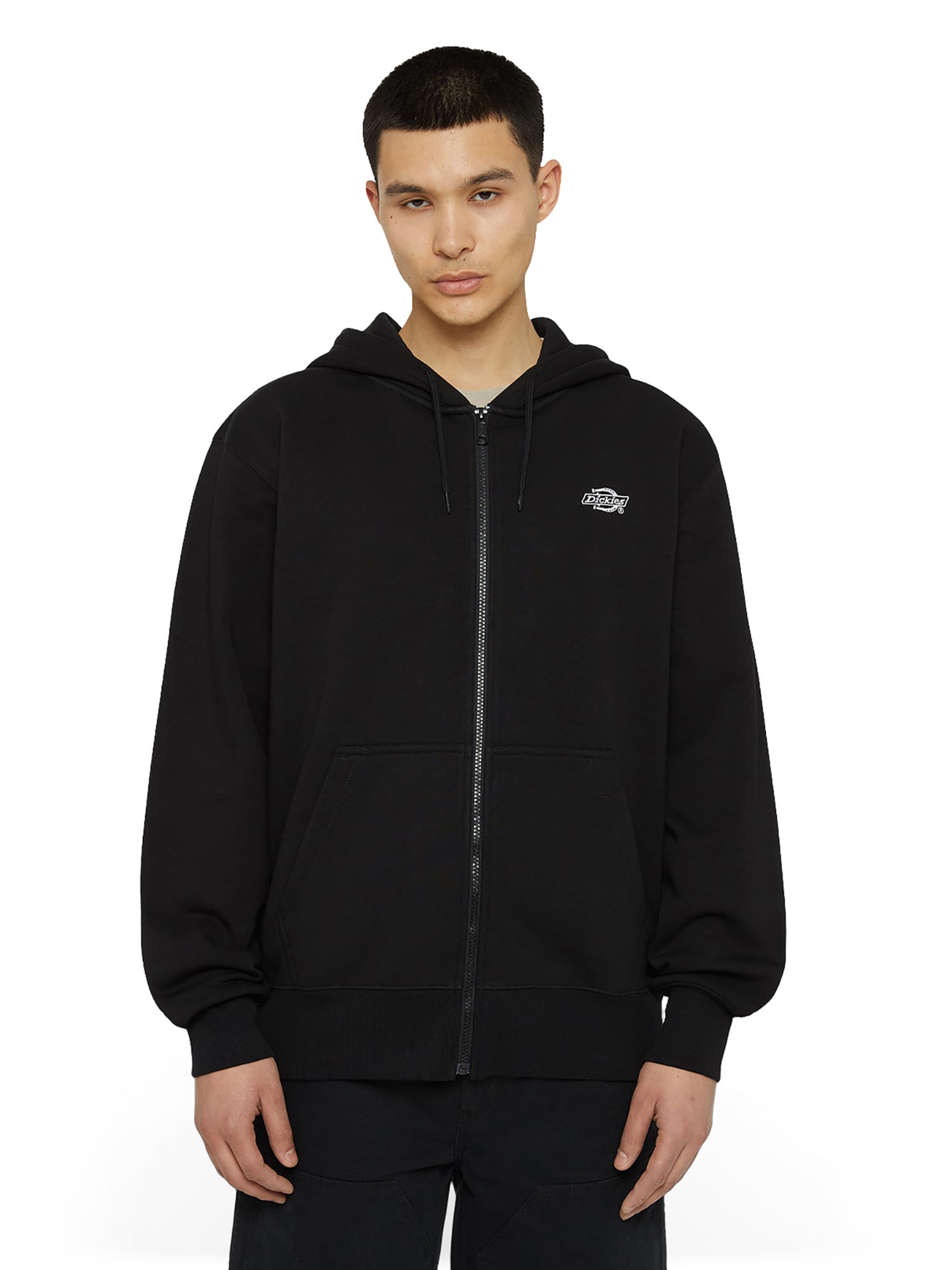 DICKIES Tréning dzseki 'SUMMERDALE'  fekete / fehér termék 2. képe