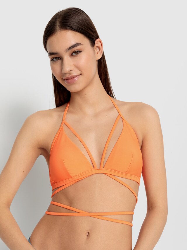 LSCN by LASCANA, Bikini felső 'Gina', narancs, 2 kép a 5 közül