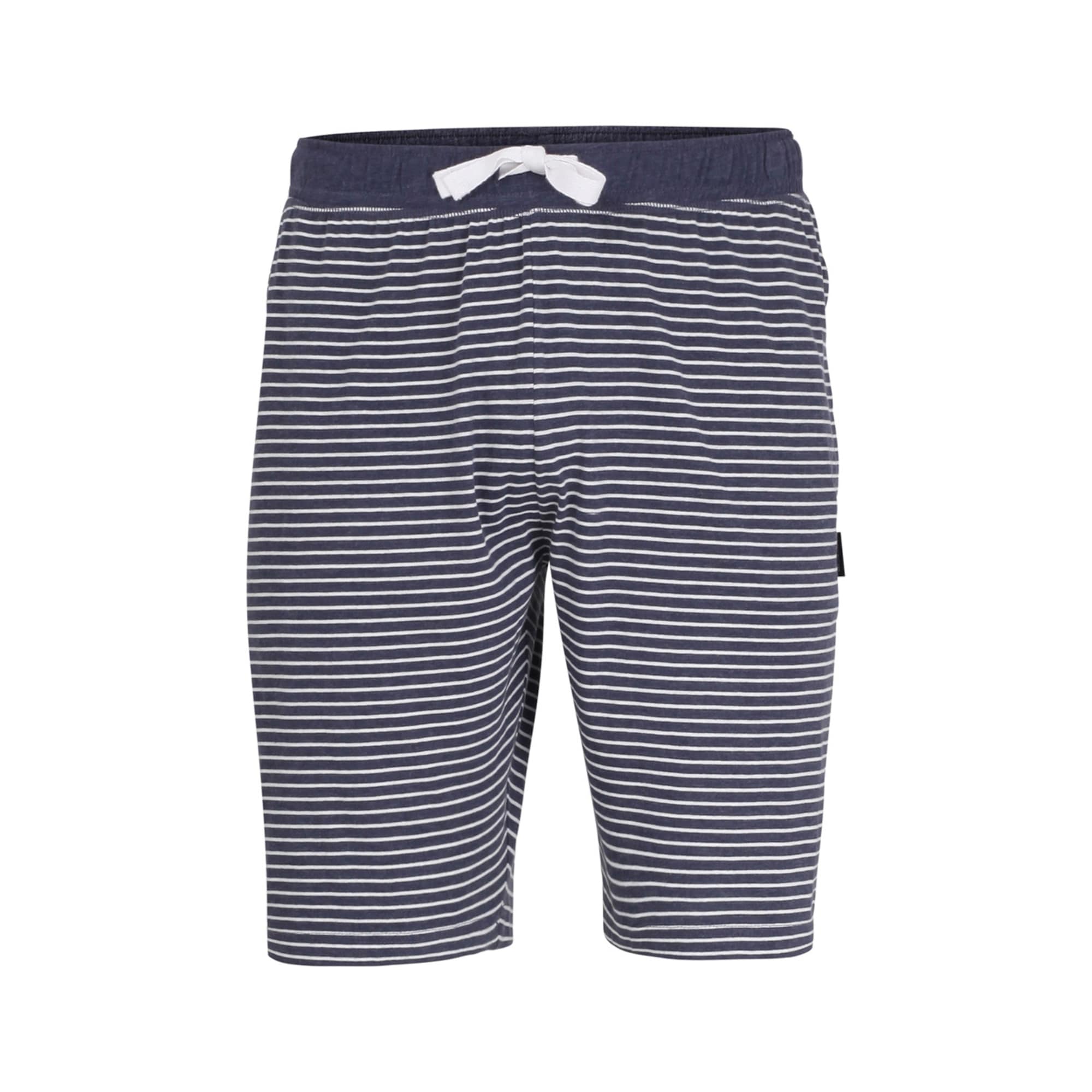 CECEBA Calças de pijama  cinzento escuro / branco