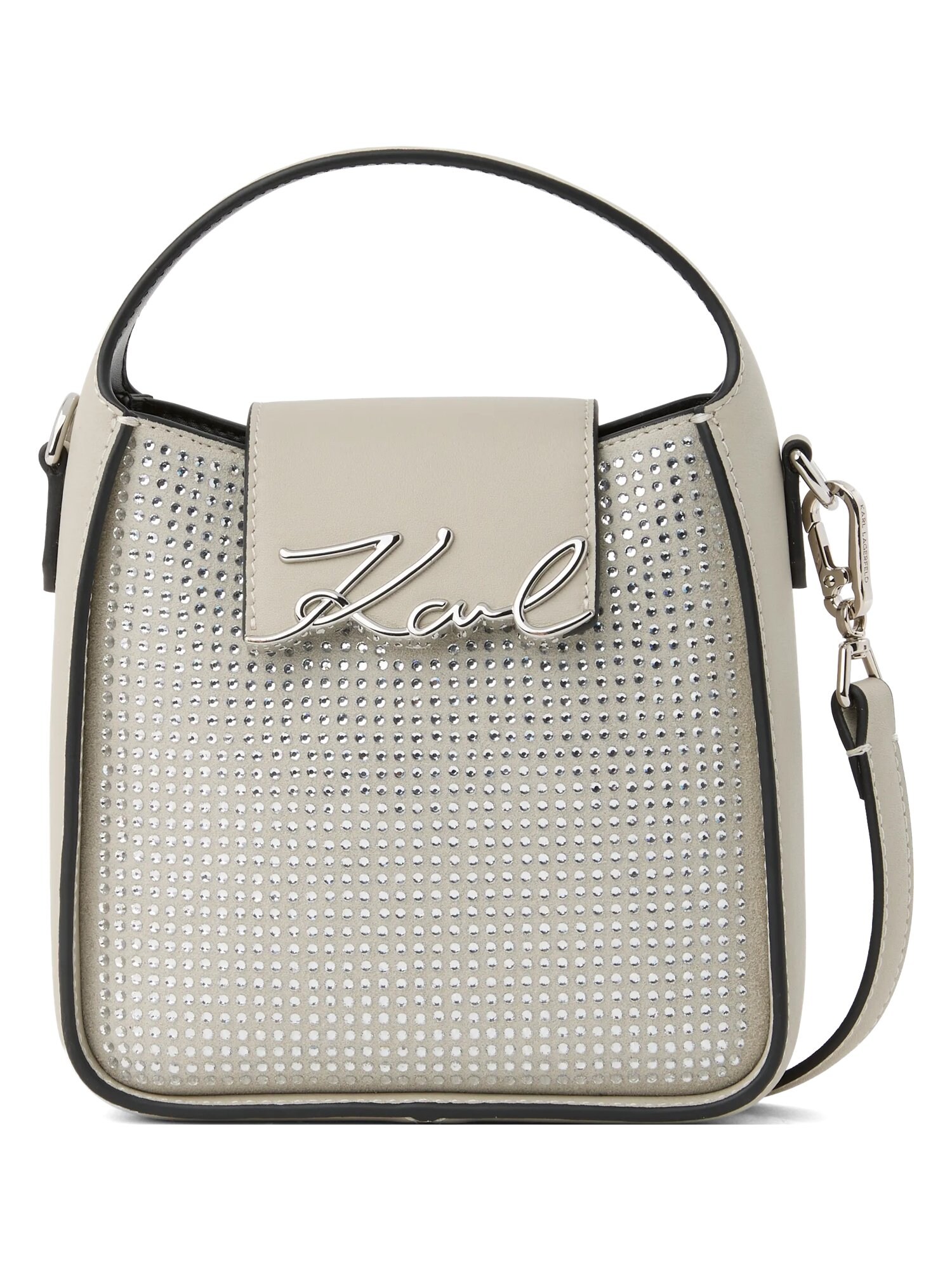 Karl Lagerfeld Poșete K/Signature gri piatră / negru / argintiu