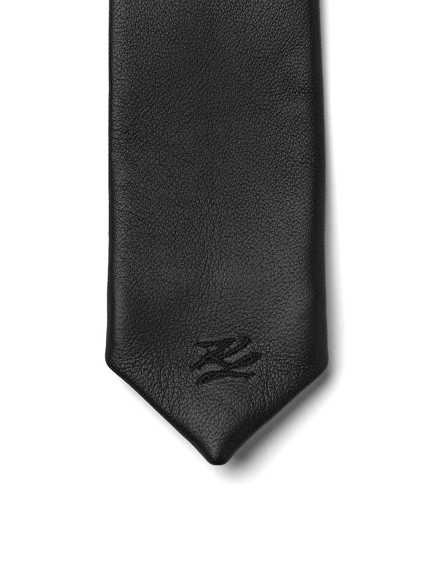 Karl Lagerfeld Chal ' K/Autograph Lederkrawatte '  negro
