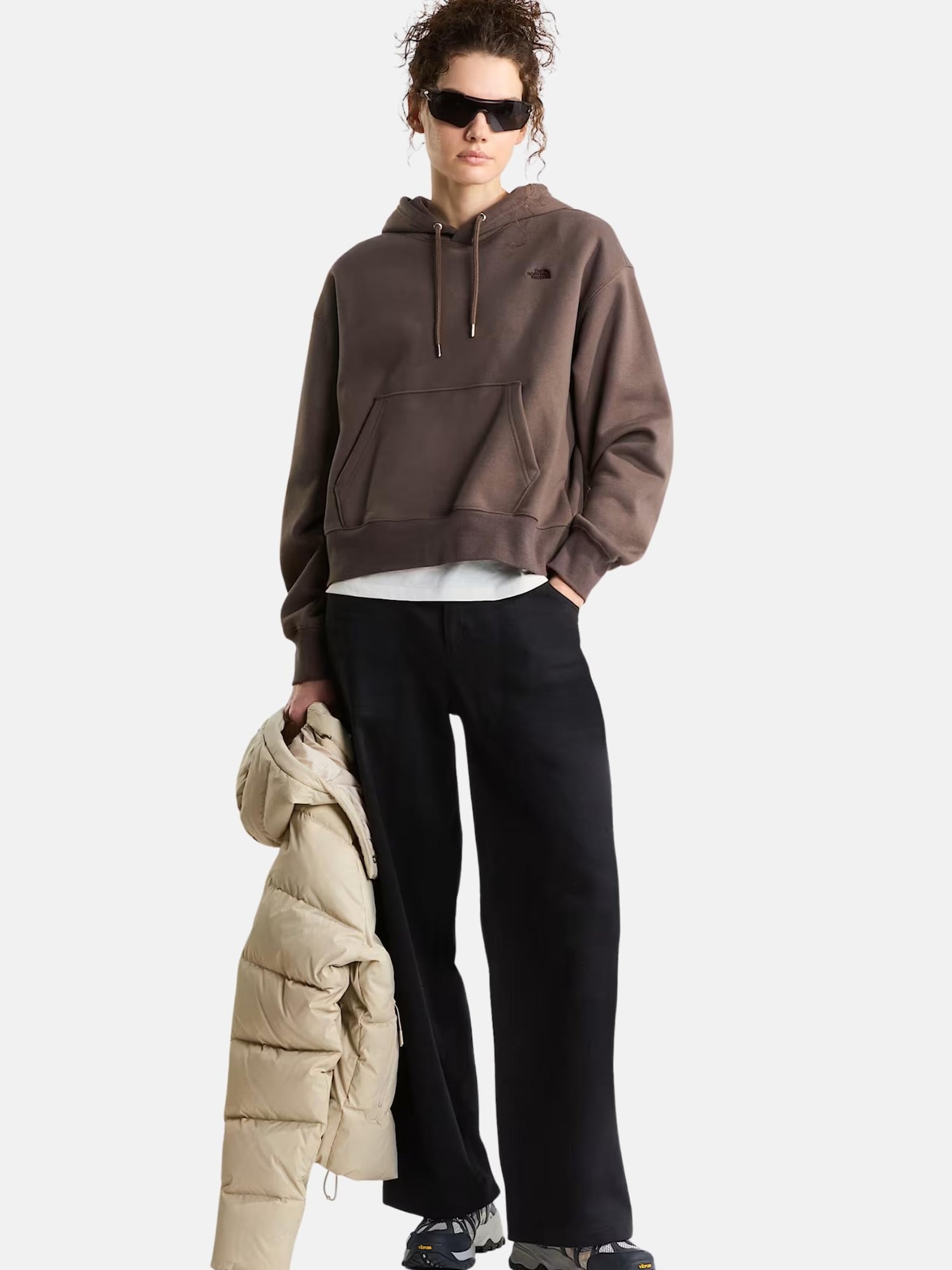 THE NORTH FACE Sudadera 'ESSENTIAL SIMPLE DOM' chocolate – imagen 3