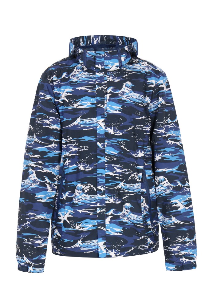beach budz Übergangsjacke Herren Größe M marine / türkis / indigo / weiß