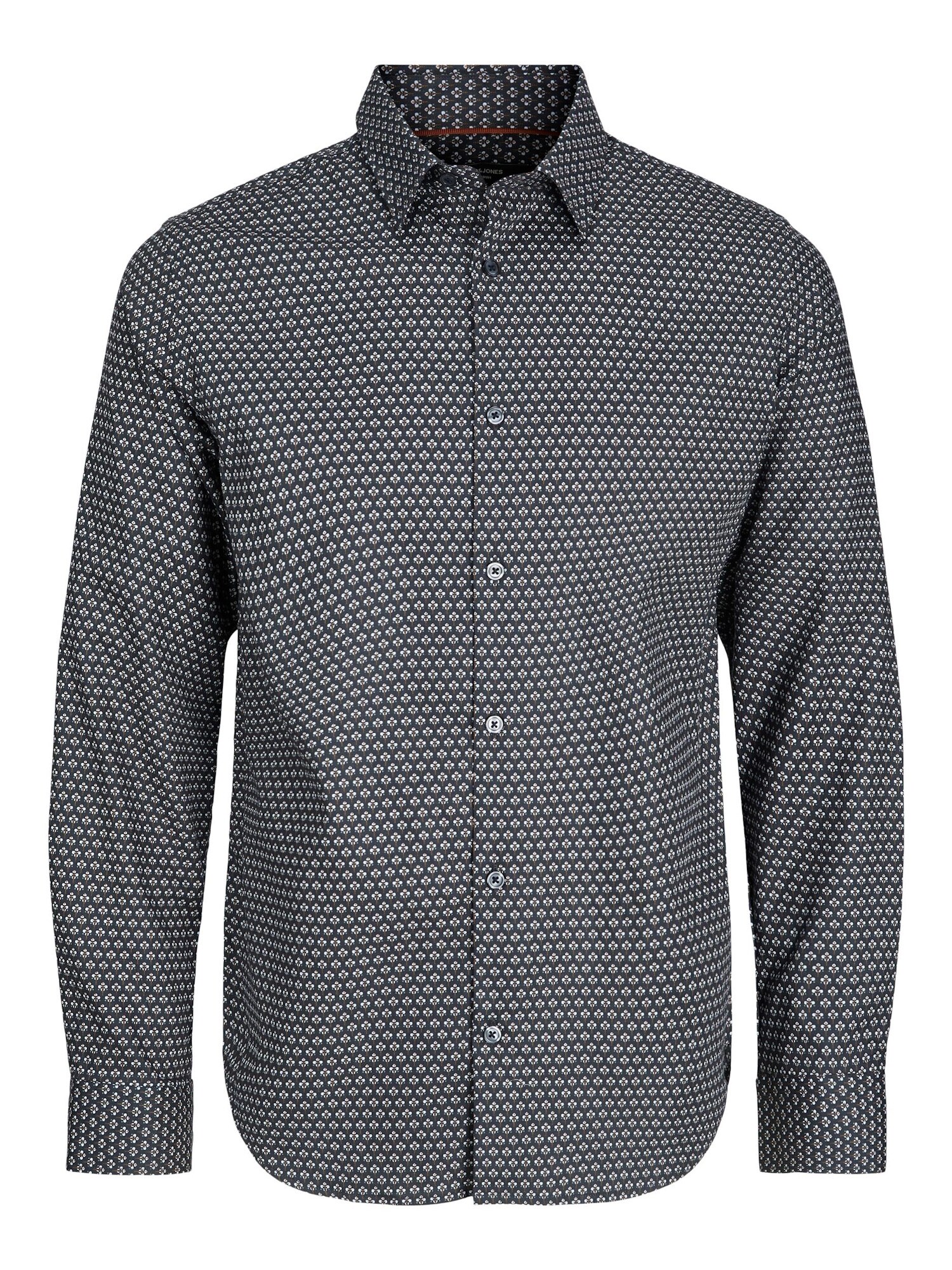 JACK & JONES Košeľa 'JJArthur'  námornícka modrá / šedobiela