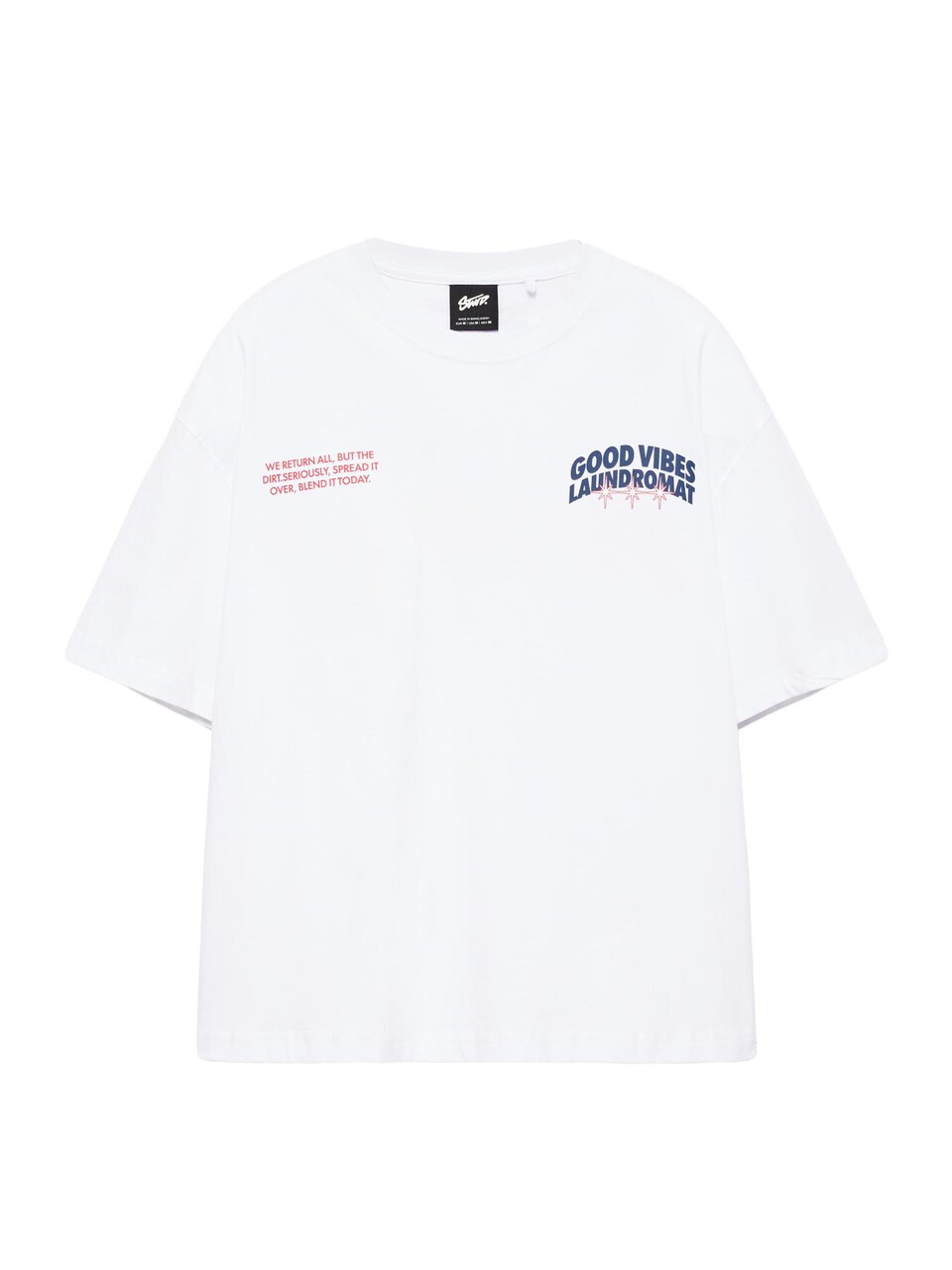 T-shirt 'COMMUNITY PLAYER' blå / röd