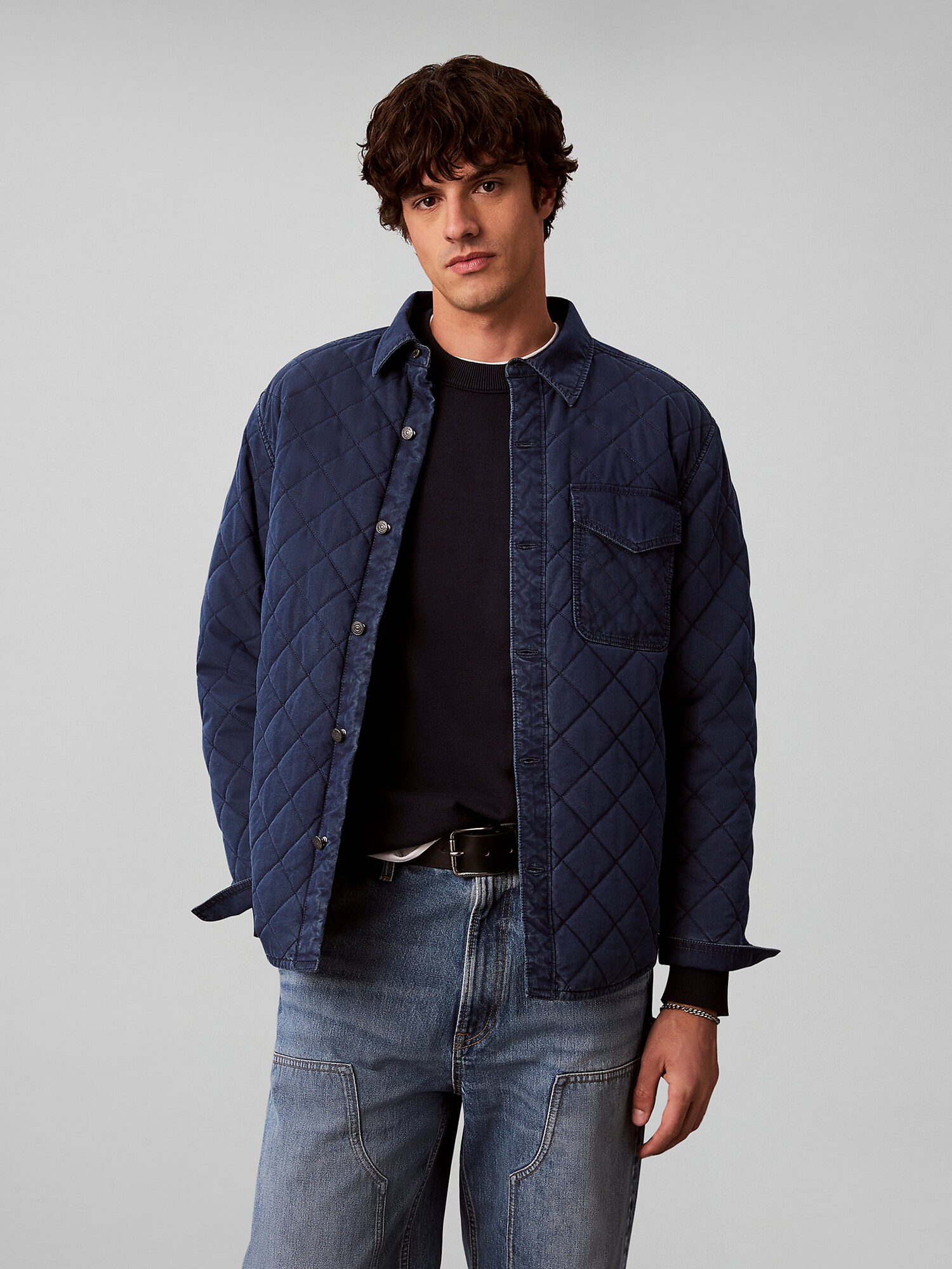 Calvin Klein Jeans Chaqueta de entretiempo azul – imagen 3