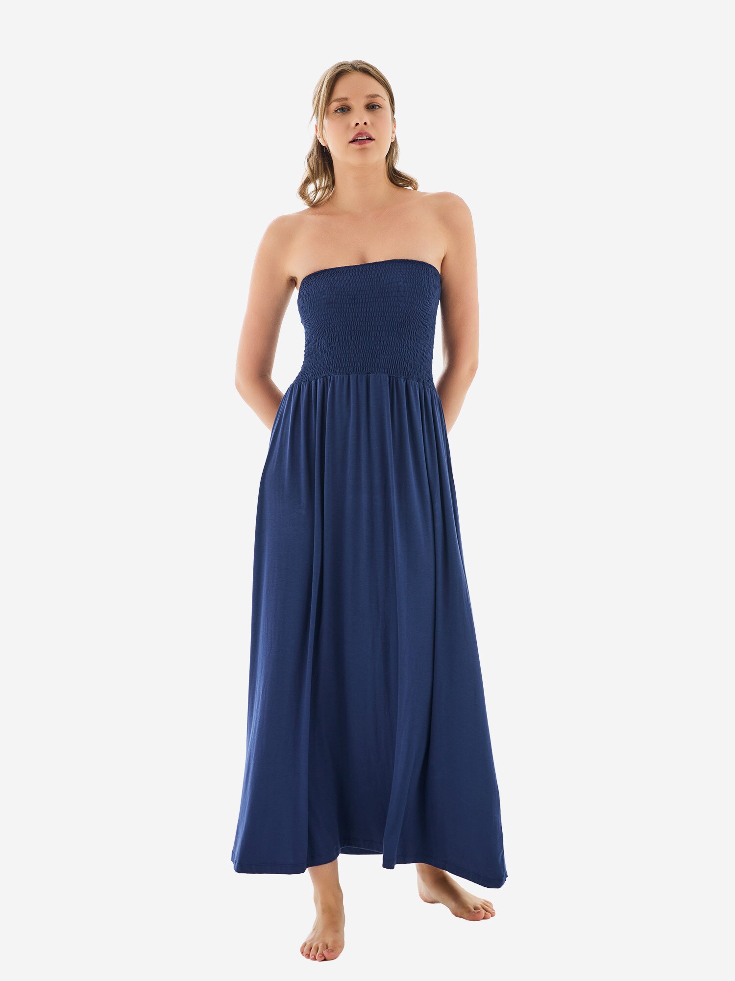 Goldenbay Vestido de verano  azul oscuro