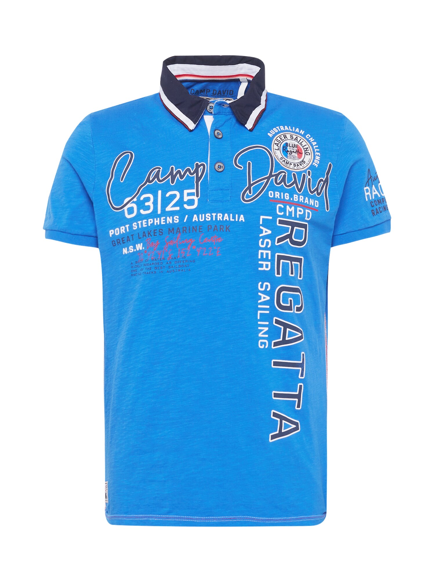 CAMP DAVID Tricou 'Laser Sailing'  albastru / mai multe culori