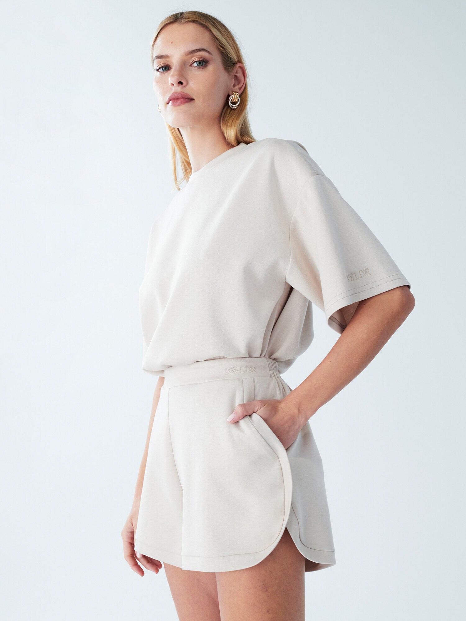 BWLDR Pantaloni Billy  albastru aqua