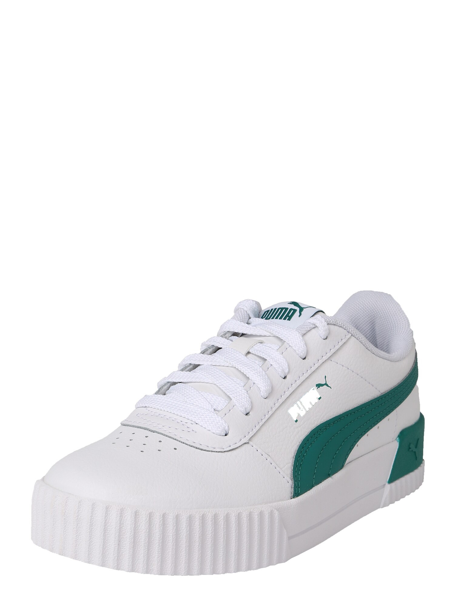 PUMA Sportbačiai be auliuko 'Carina L'  balta / žalia