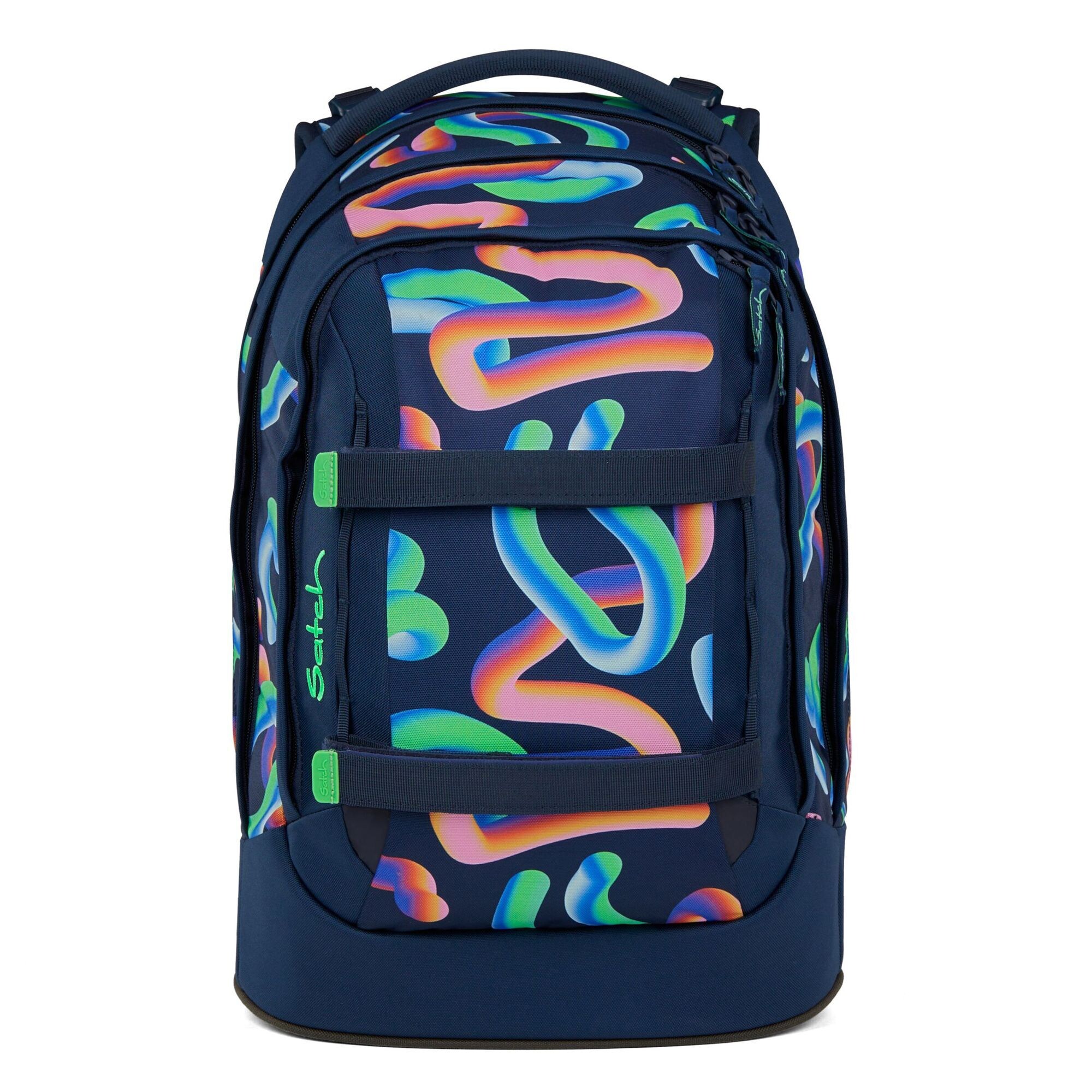 Satch Rugzak Neonblauw / Donkerblauw / Neongroen / Neonroze