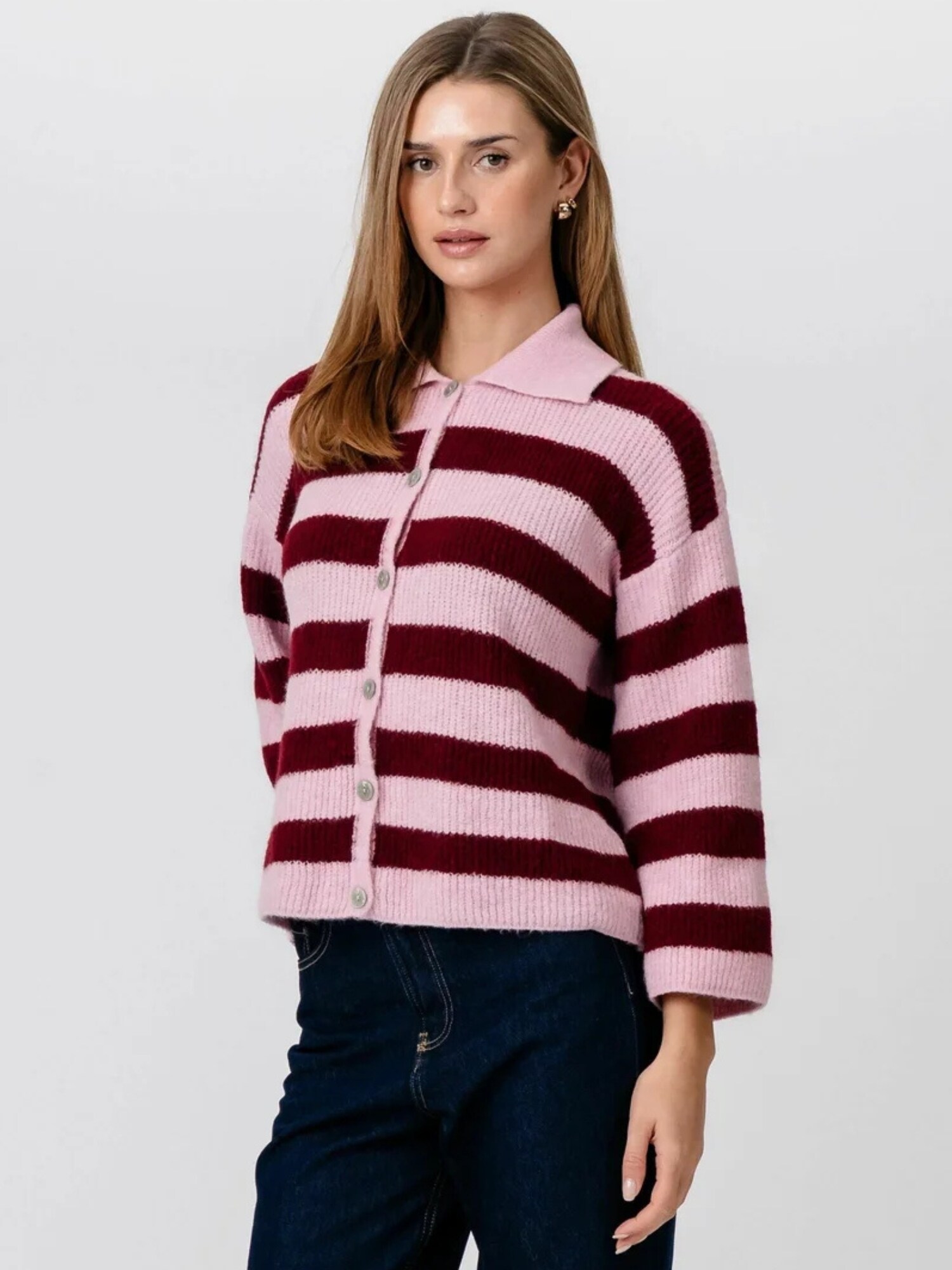 TEESHOPPEN Pulover ' Josie Polo '  roz