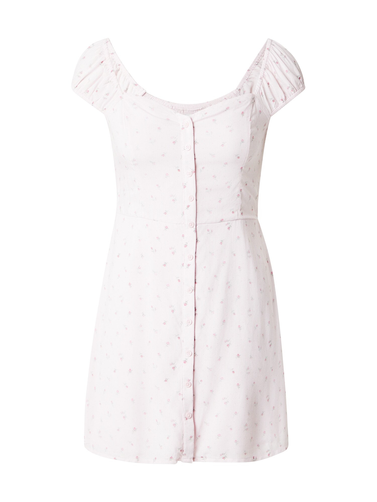 HOLLISTER Rochie de vară  verde deschis / roz / roz pastel