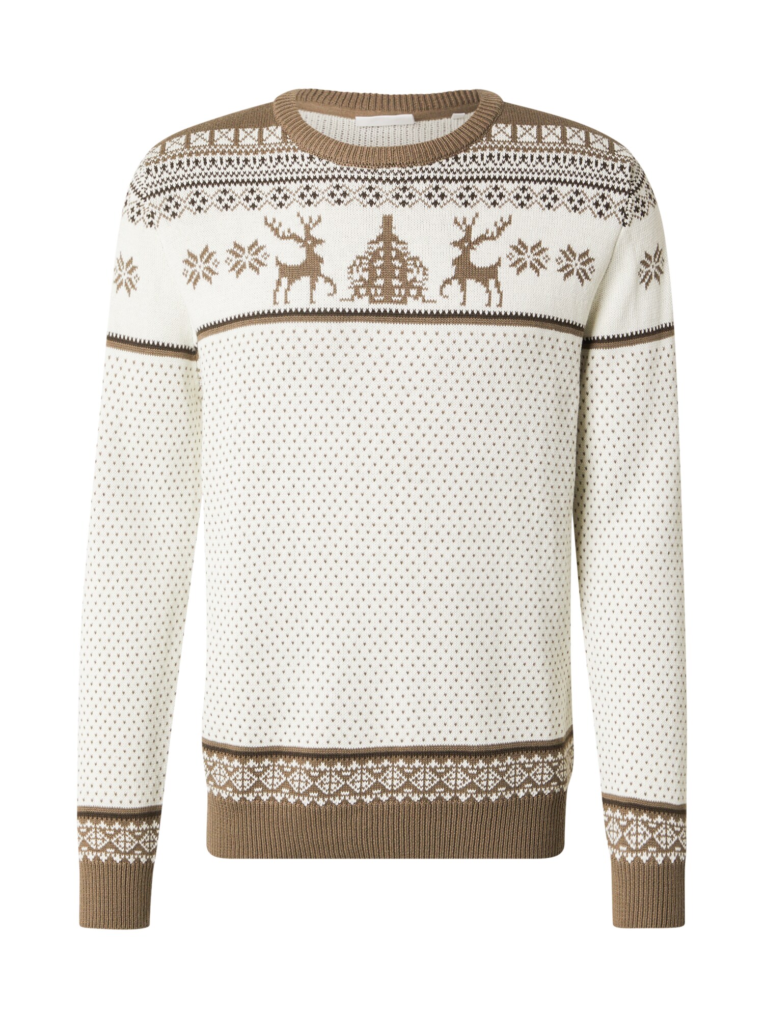 Lindbergh Pulover  ecru / maro deschis