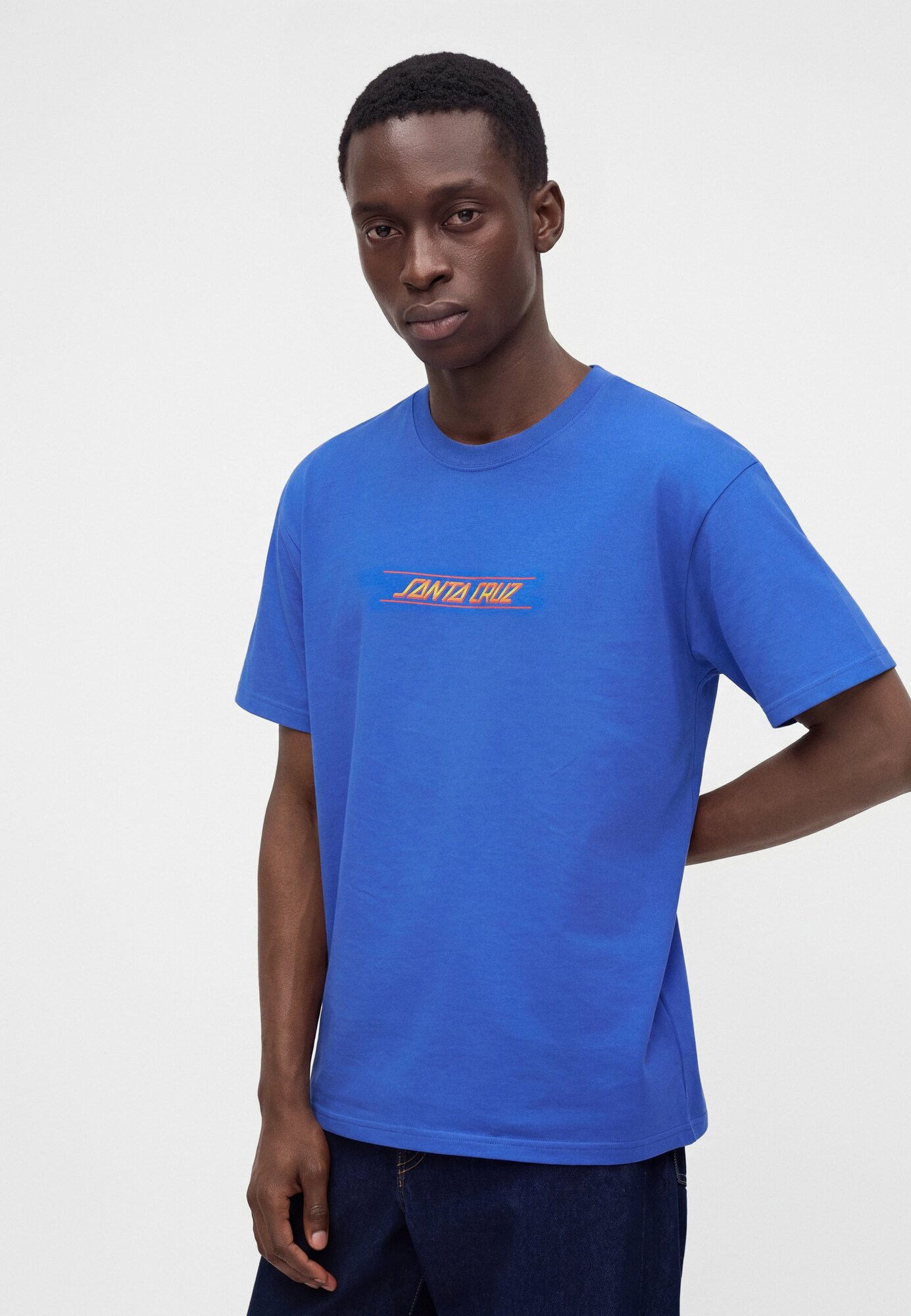 Santa Cruz Camiseta  azul / naranja / rojo – imagen 4