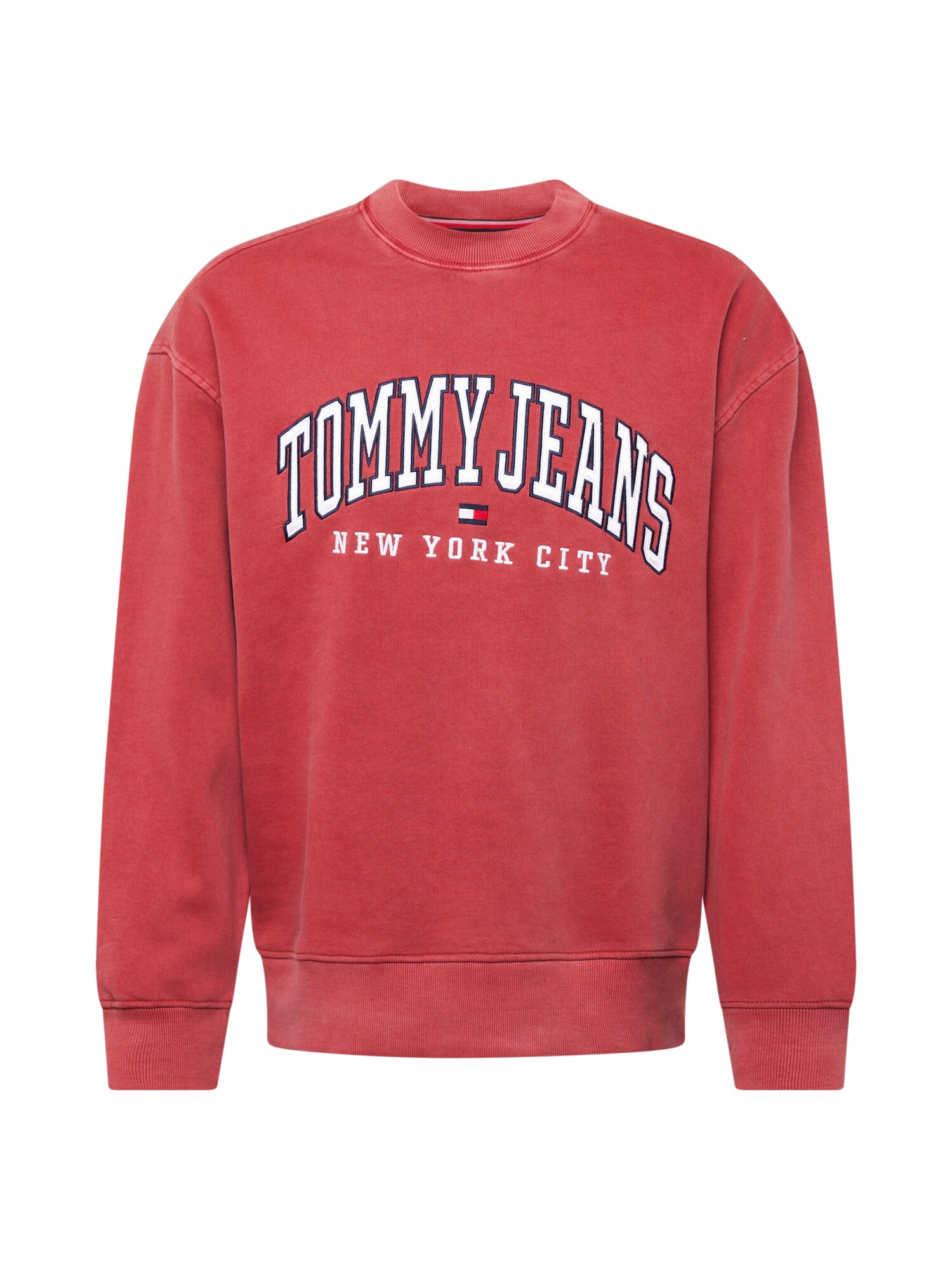 Tommy Jeans Mikina 'VARSITY'  námornícka modrá / červená / biela