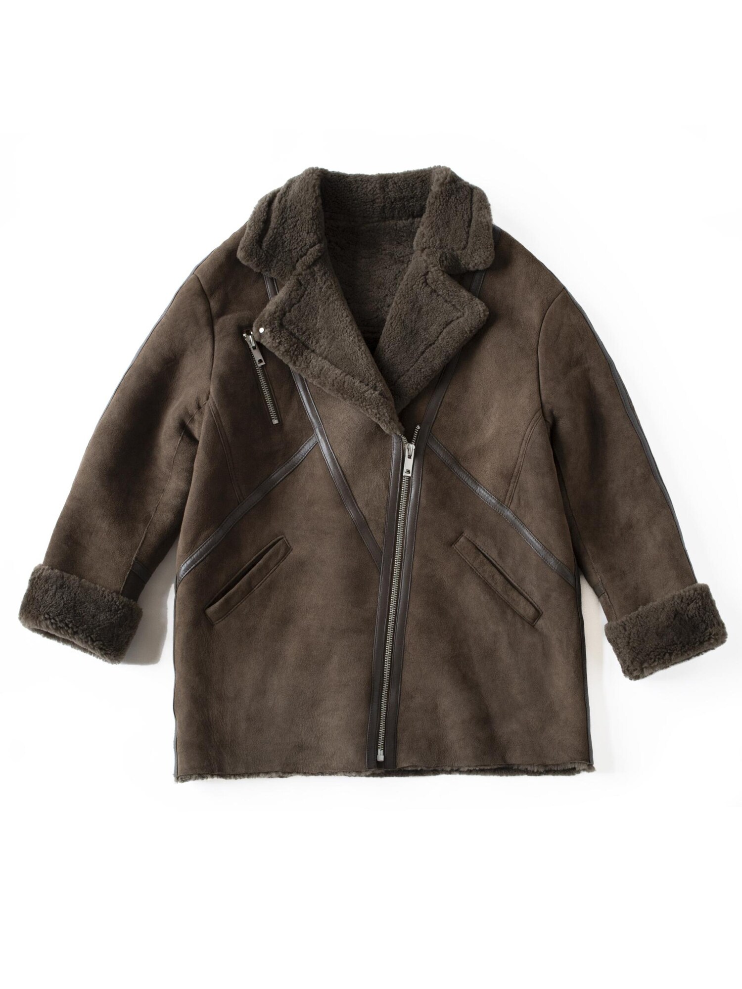 Just things we like Chaqueta de invierno 'HANA Shearling' marrón