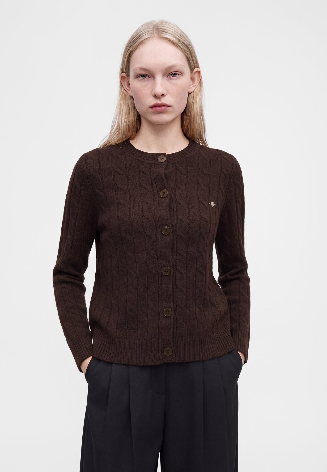 GANT Cárdigan  marrón oscuro – imagen 2