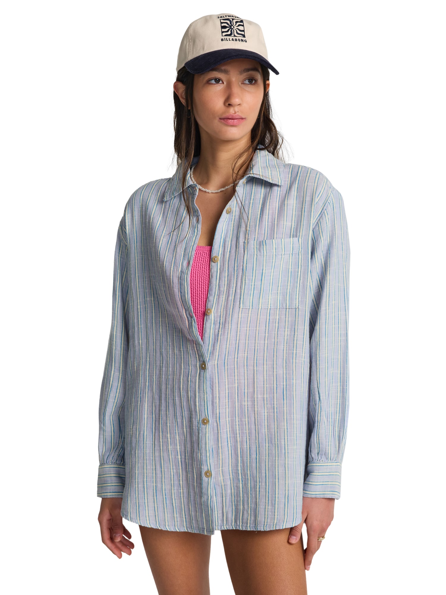 BILLABONG Bluză Wanderer  albastru / alb