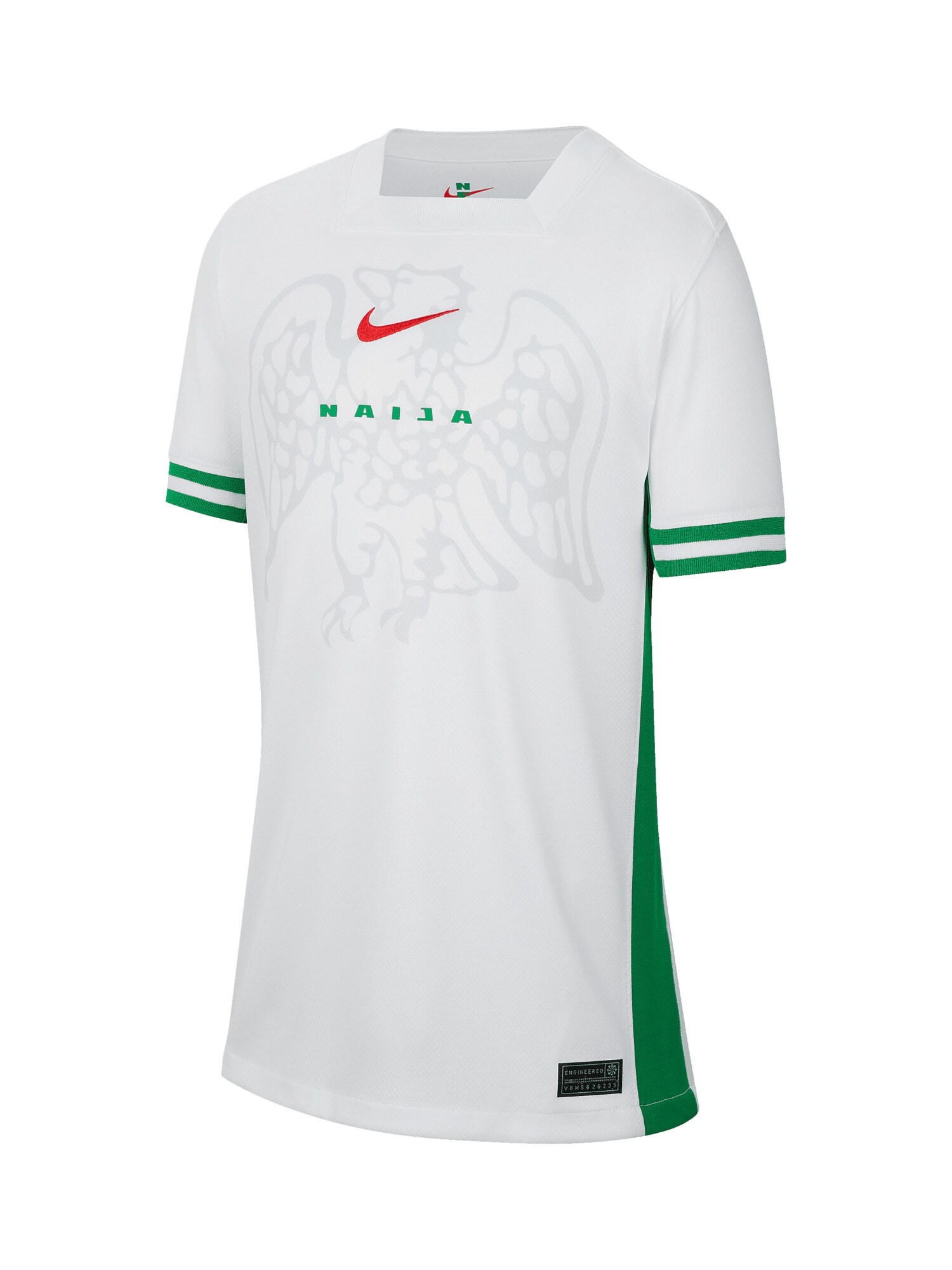 NIKE Tricou funcțional Nigeria Trikot 2024  verde / roșu / alb