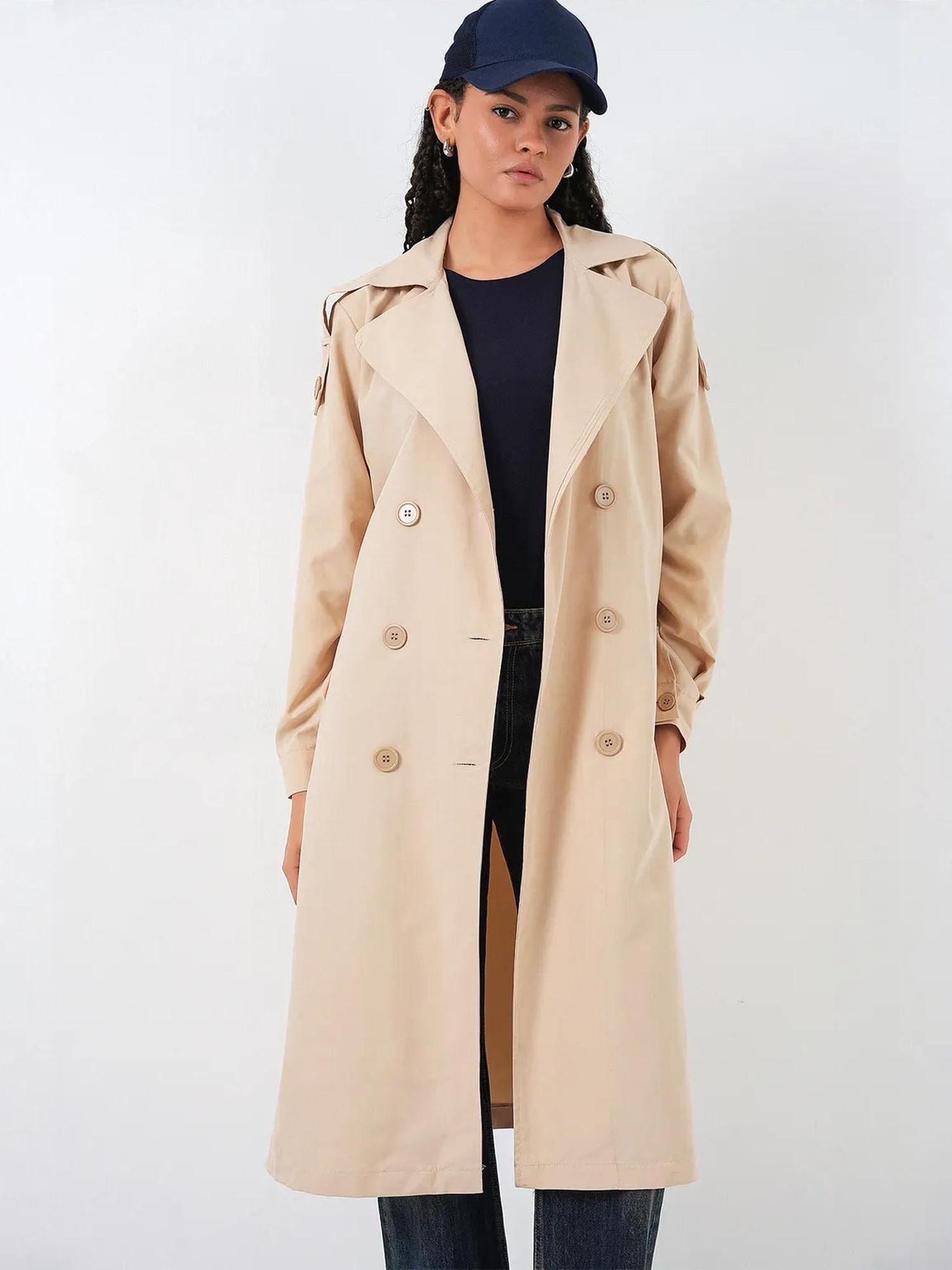 Bigdart Cappotto di mezza stagione  crema