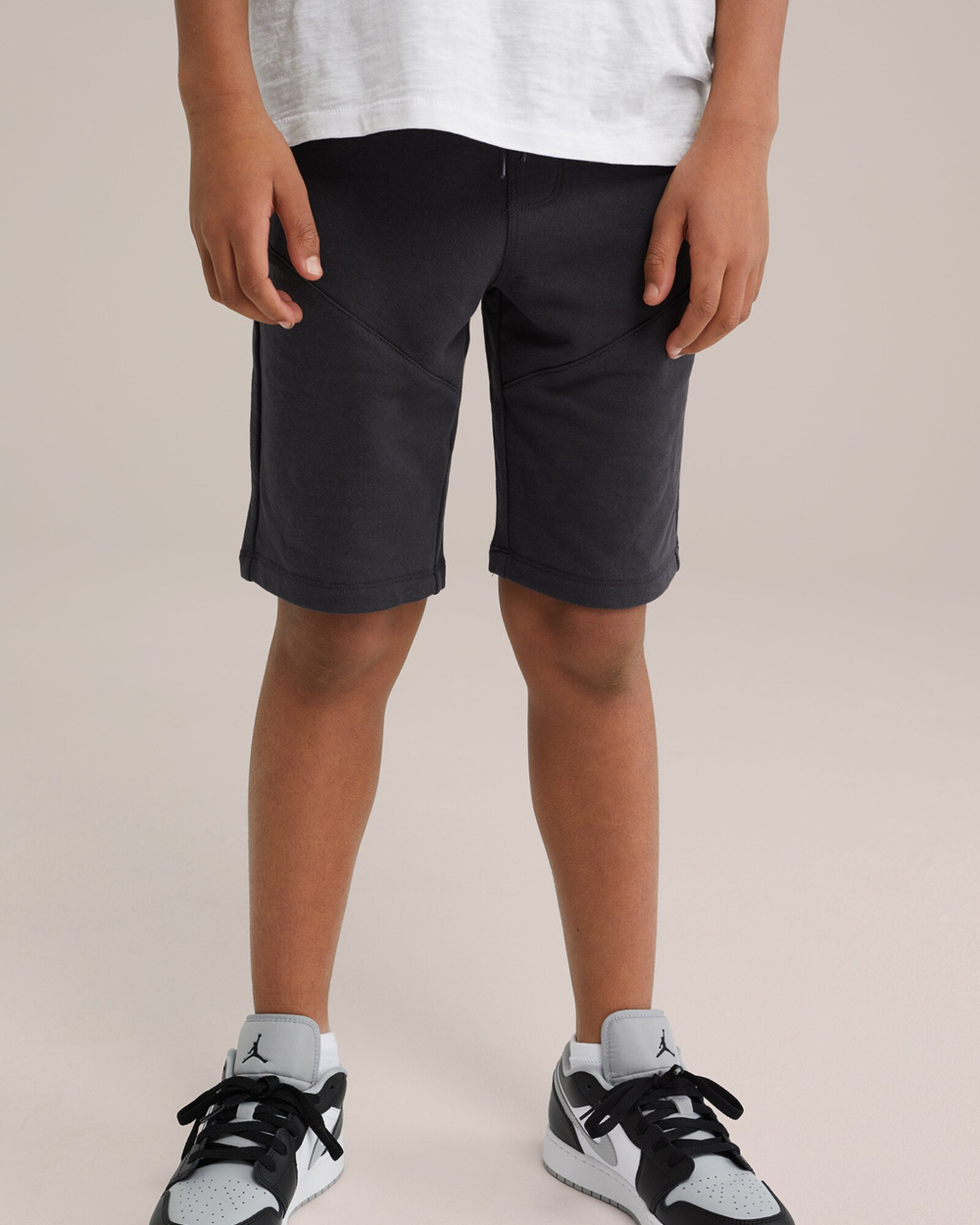 WE Fashion Nohavice tmavosivá / biela (obrázok 5)