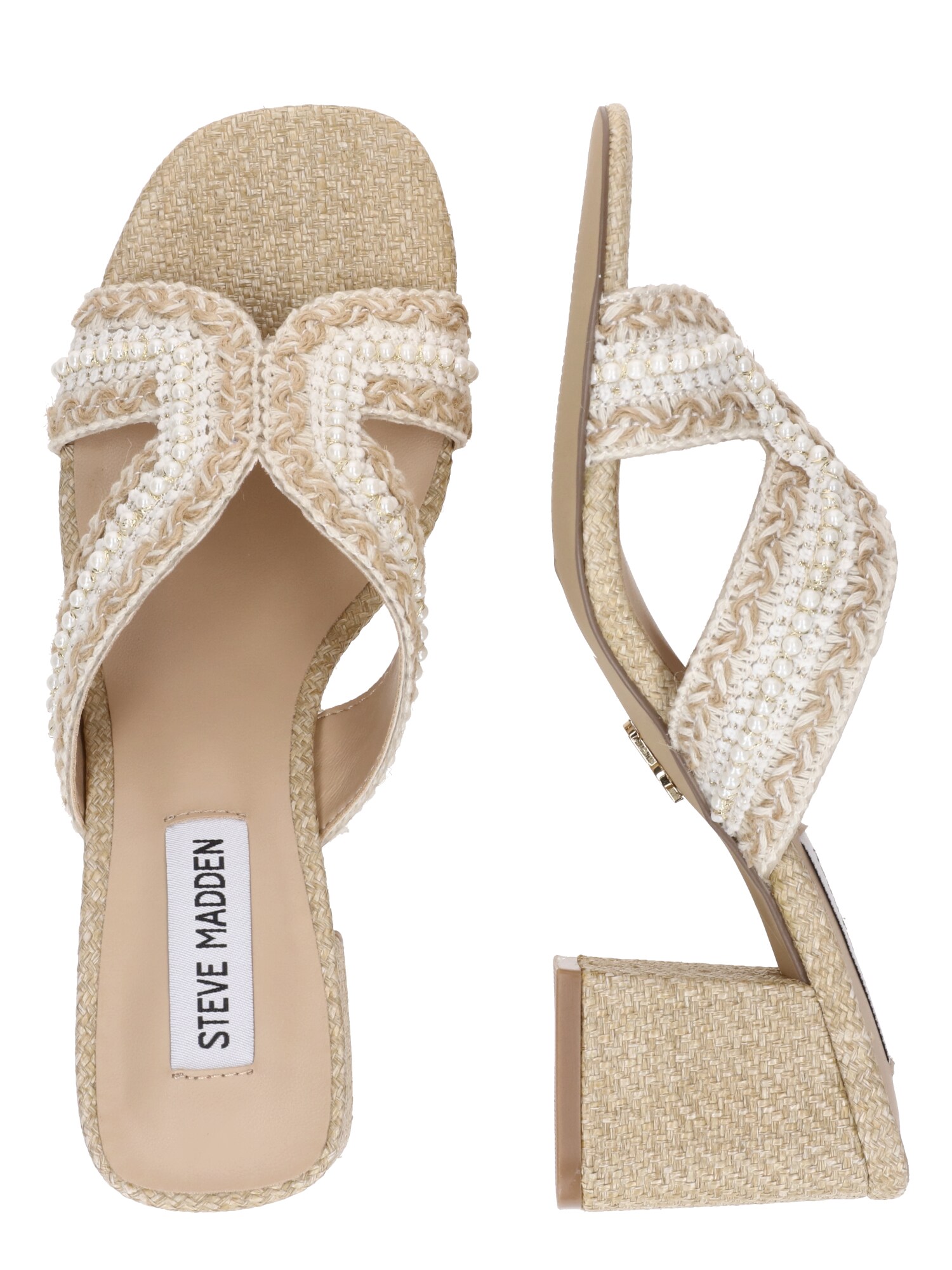 STEVE MADDEN Papucs 'Dolores'  bézs / fehér termék 2. képe
