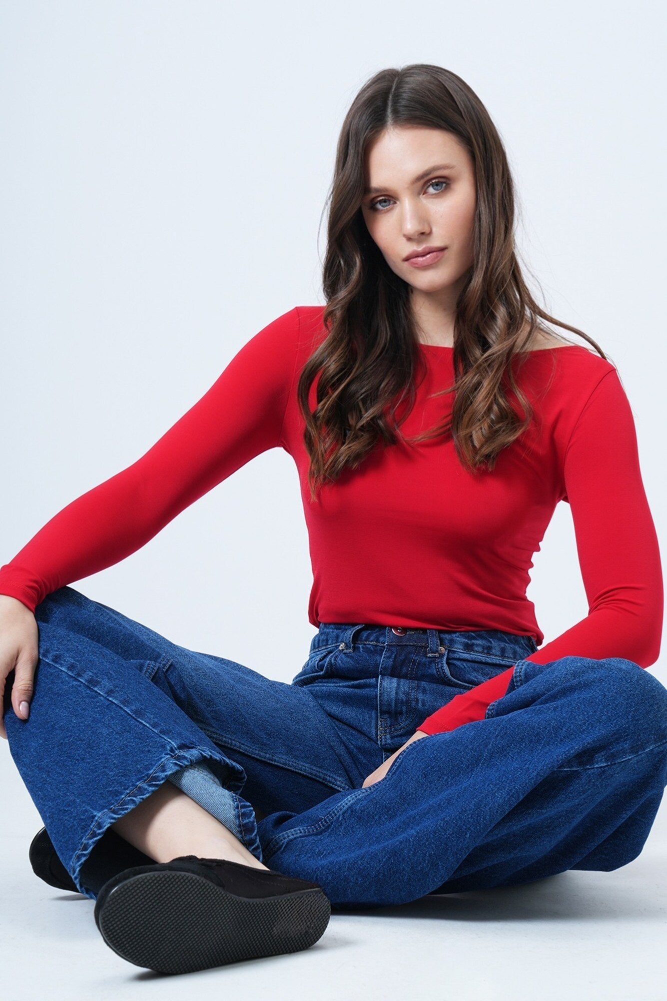 Trend Alaçatı Stili Camiseta  rojo