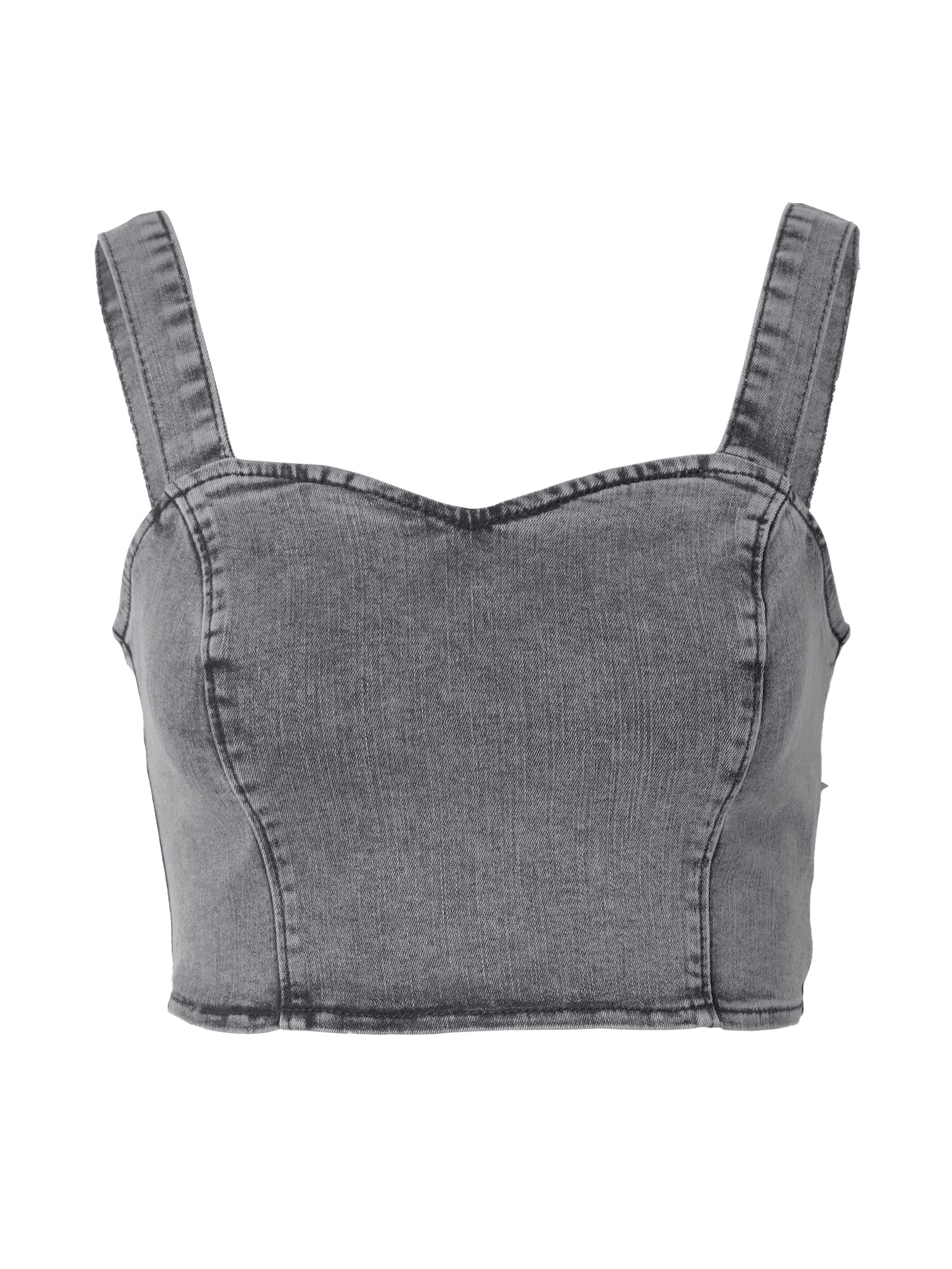 ABOUT YOU Top 'Marei' sivý denim
