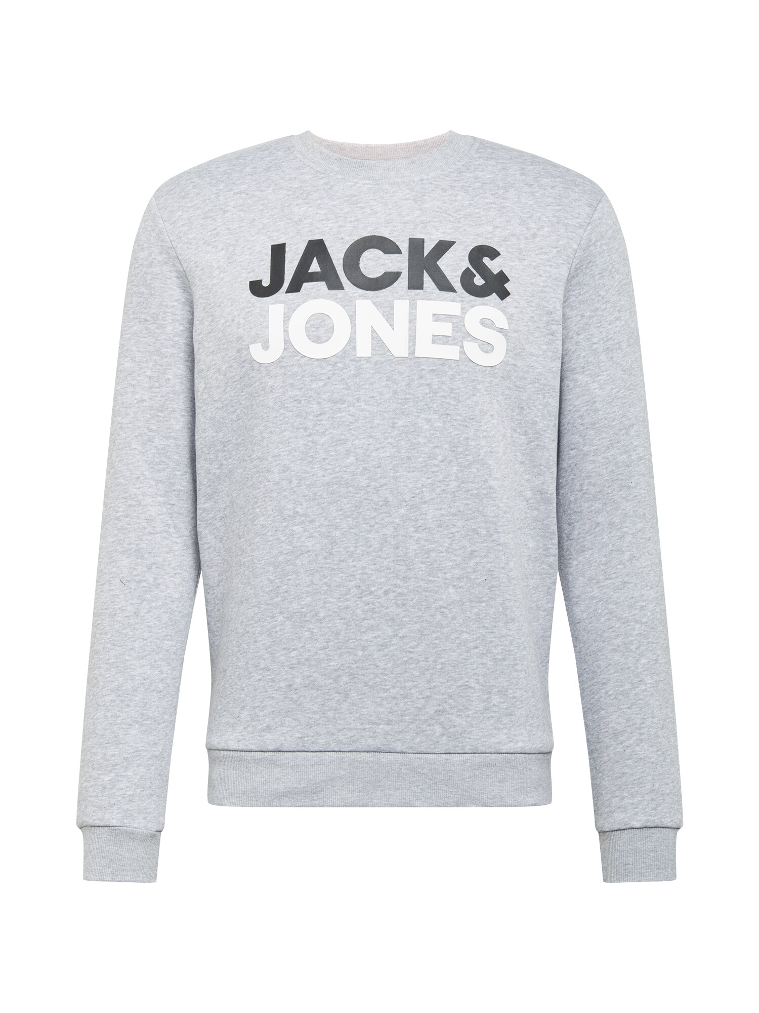 JACK & JONES Megztinis be užsegimo  pilka / juoda / balta
