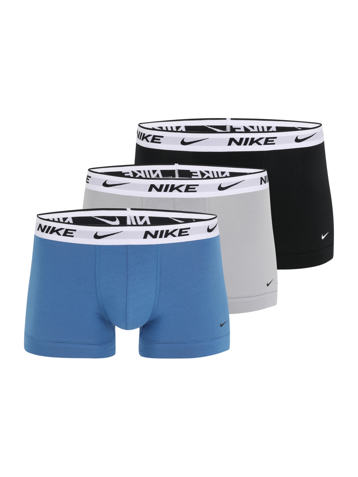 NIKE Sport alsónadrágok 'Everyday'  azúr / világosszürke / fekete / fehér