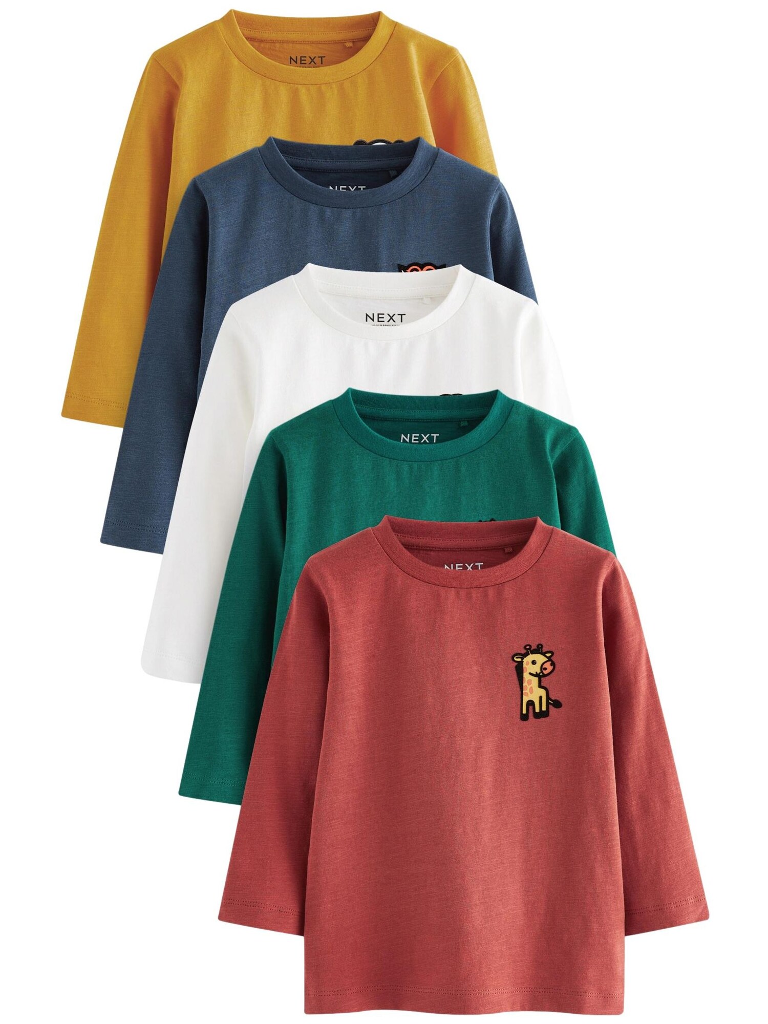 Next Tricou  albastru / galben / mai multe culori / alb
