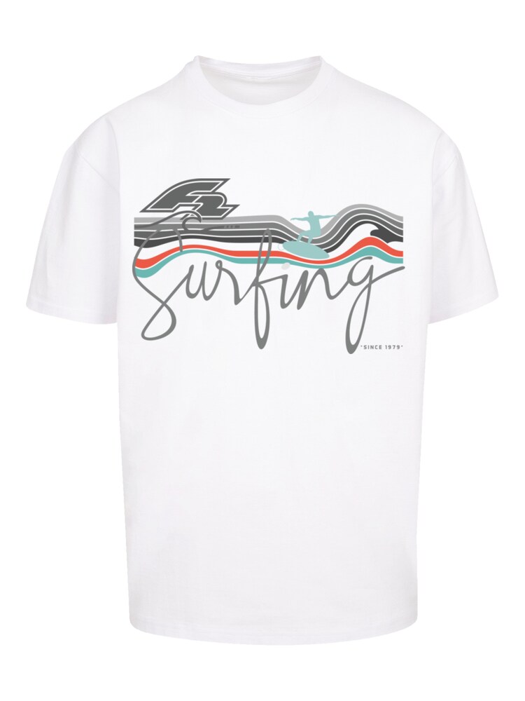 F2 T-Shirt 'F2 Surfing Sommer Sport' Herren Größe XS weiß