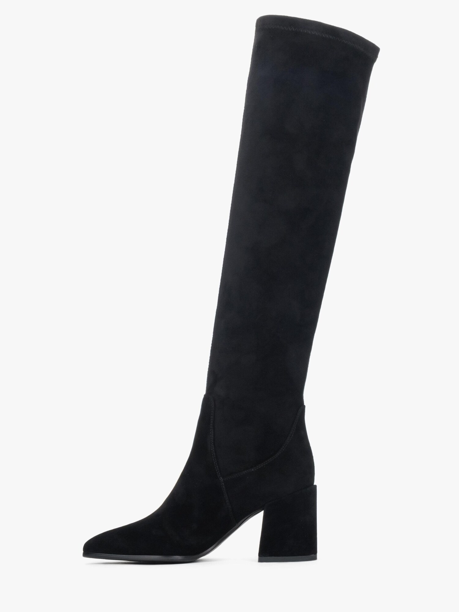 Estro Botas sobre la rodilla '6004-81'  negro