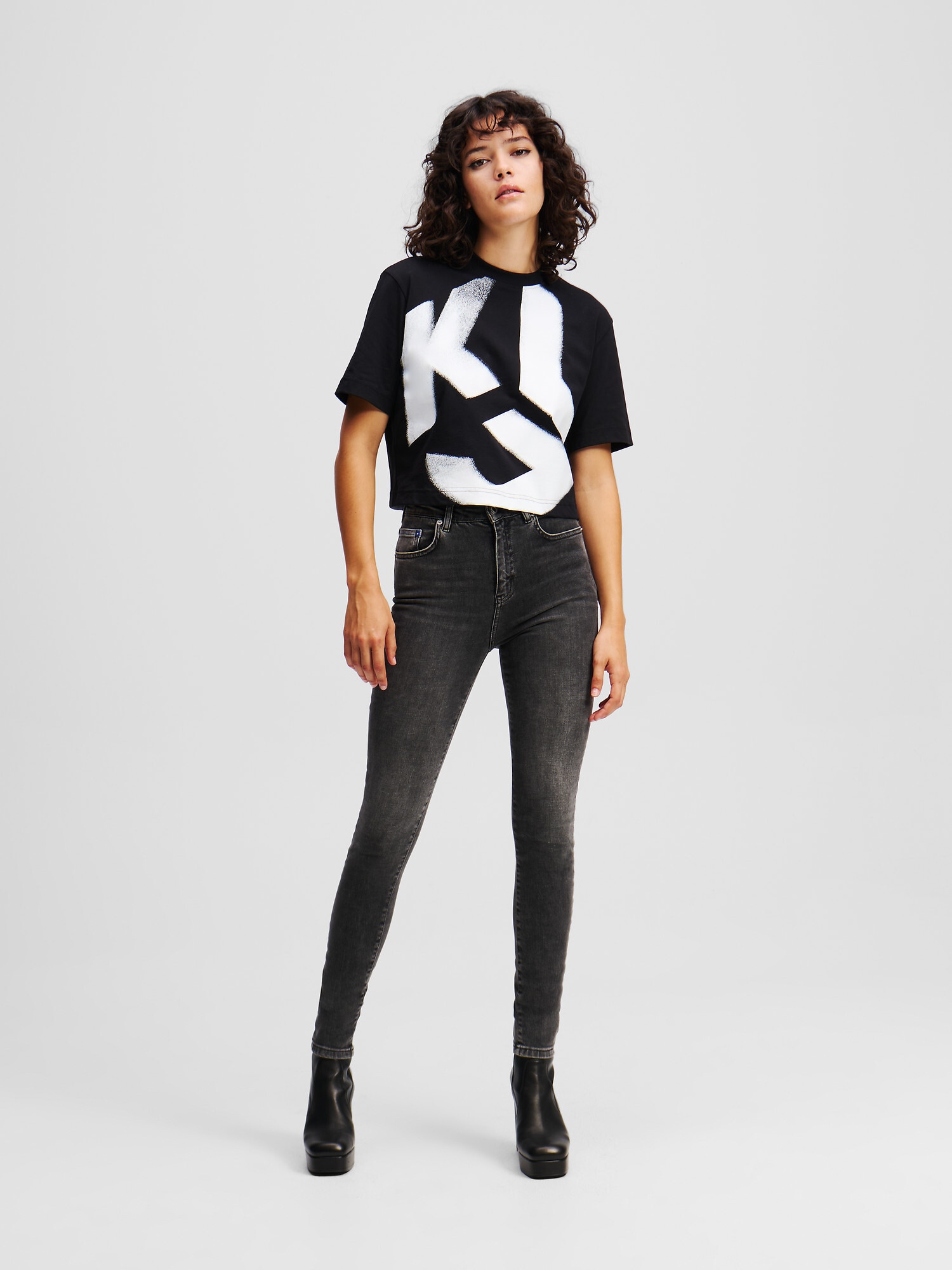KARL LAGERFELD JEANS Farmer  szürke termék 2. képe