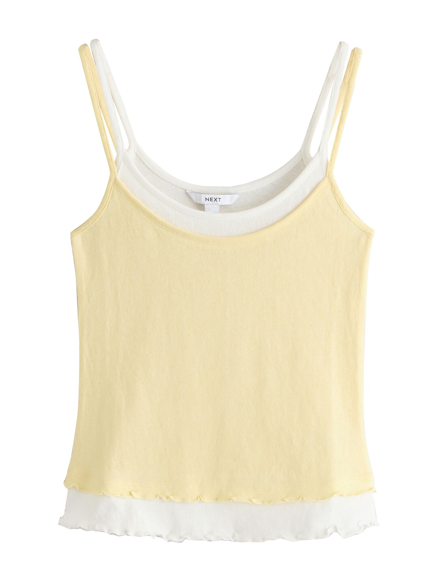Next Top amarillo claro / blanco