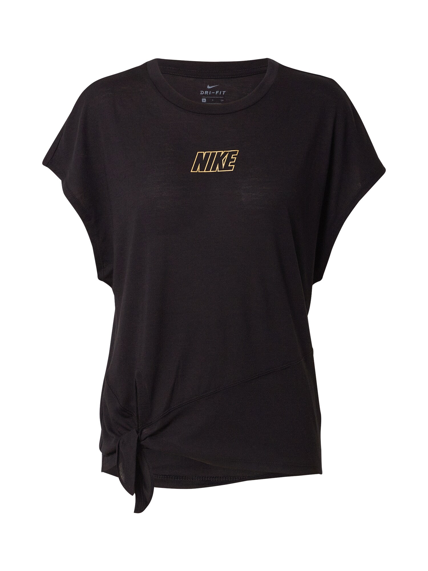 NIKE Sportiniai marškinėliai  auksas / juoda