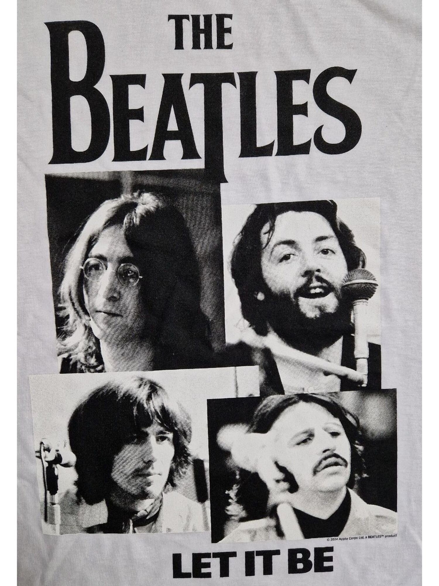 The Beatles Camiseta 'Beatles – Let It Be T-Shirt' blanco – imagen 2