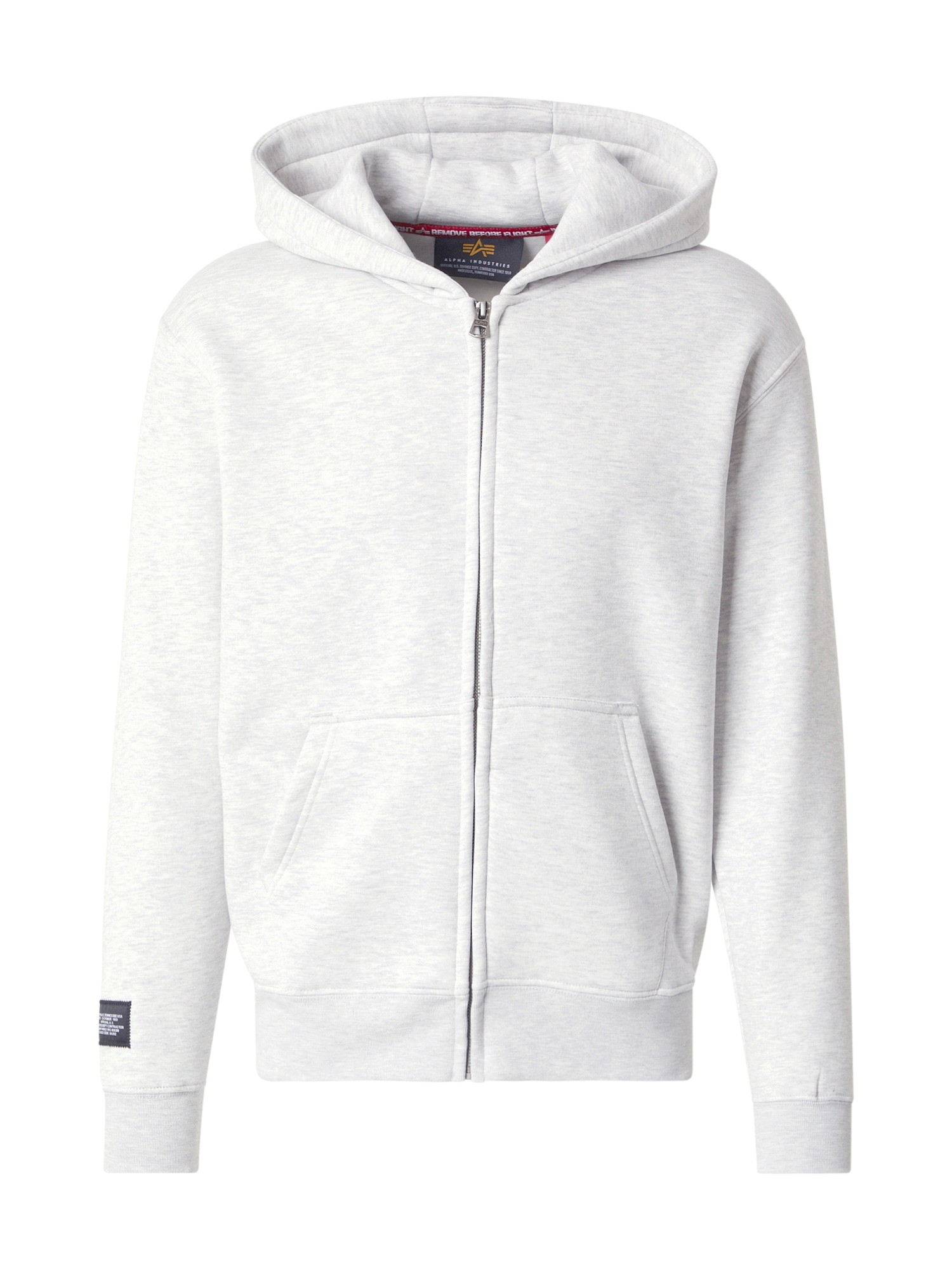 ALPHA INDUSTRIES Tréning dzseki  szürke melír / fekete akciós termékkép 1