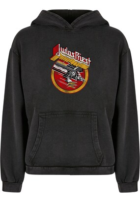 Merchcode Sweatshirt ‘Judas Priest –  Solid Circle’ Gemengde kleuren / Zwart