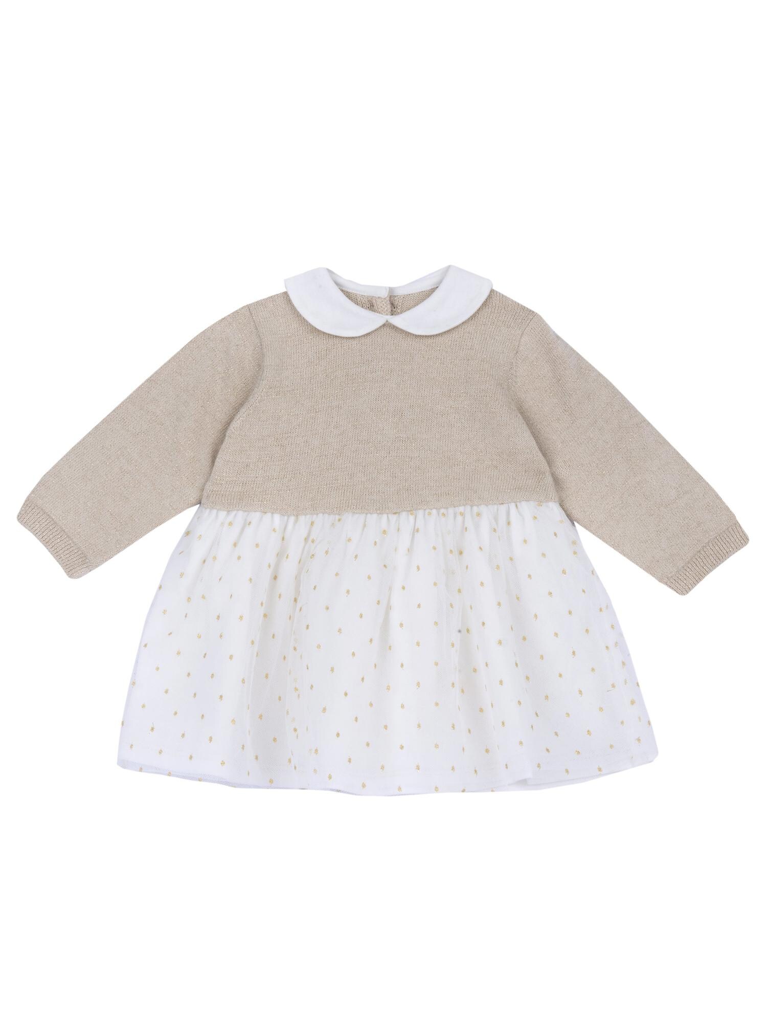 Chicco Rochie  bej / galben / alb