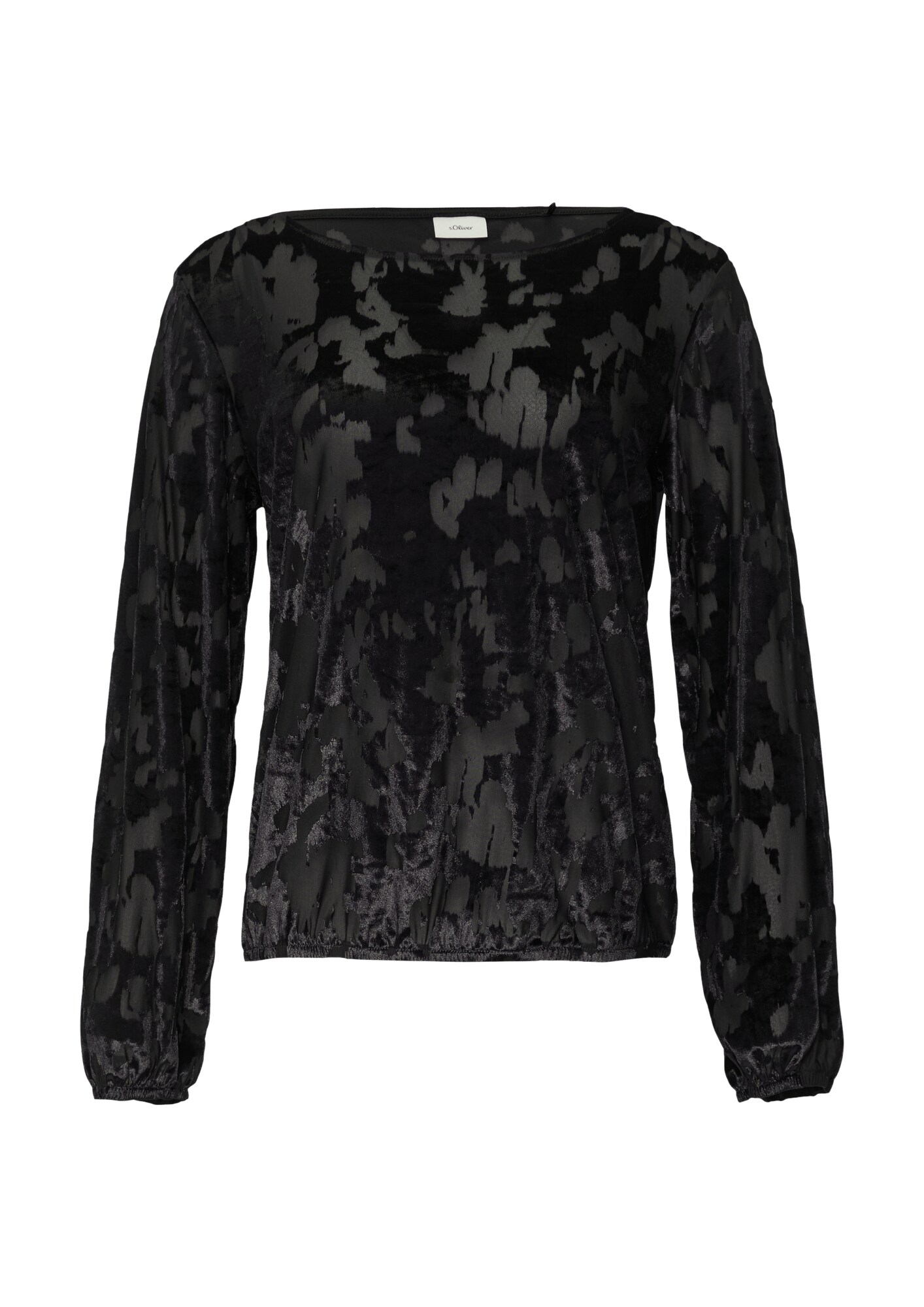 S.Oliver Black Label Shirt Taupe / Zwart