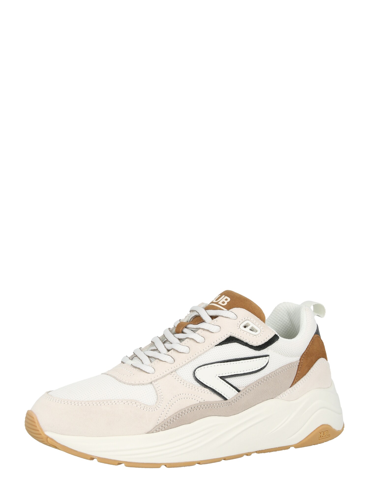 Hub Sneakers Laag 'Glide' Beige / Taupe / Zwart / Offwhite