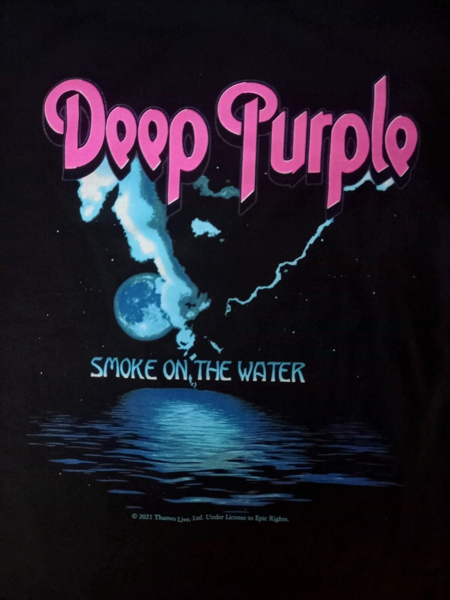 Rockshirts Sudadera 'Deep Purple - Smoke On The Water'  negro – imagen 2